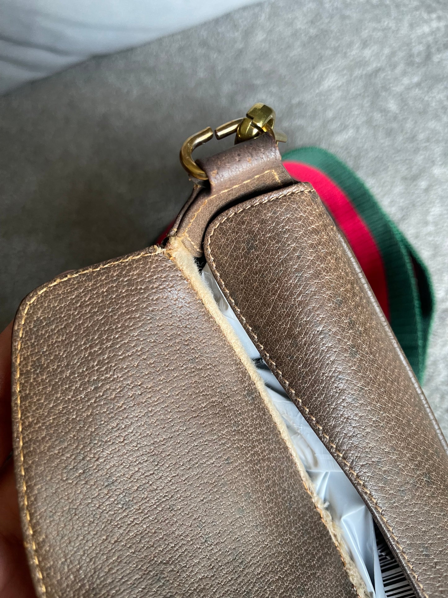 Authentic Gucci GG canvas crossbody