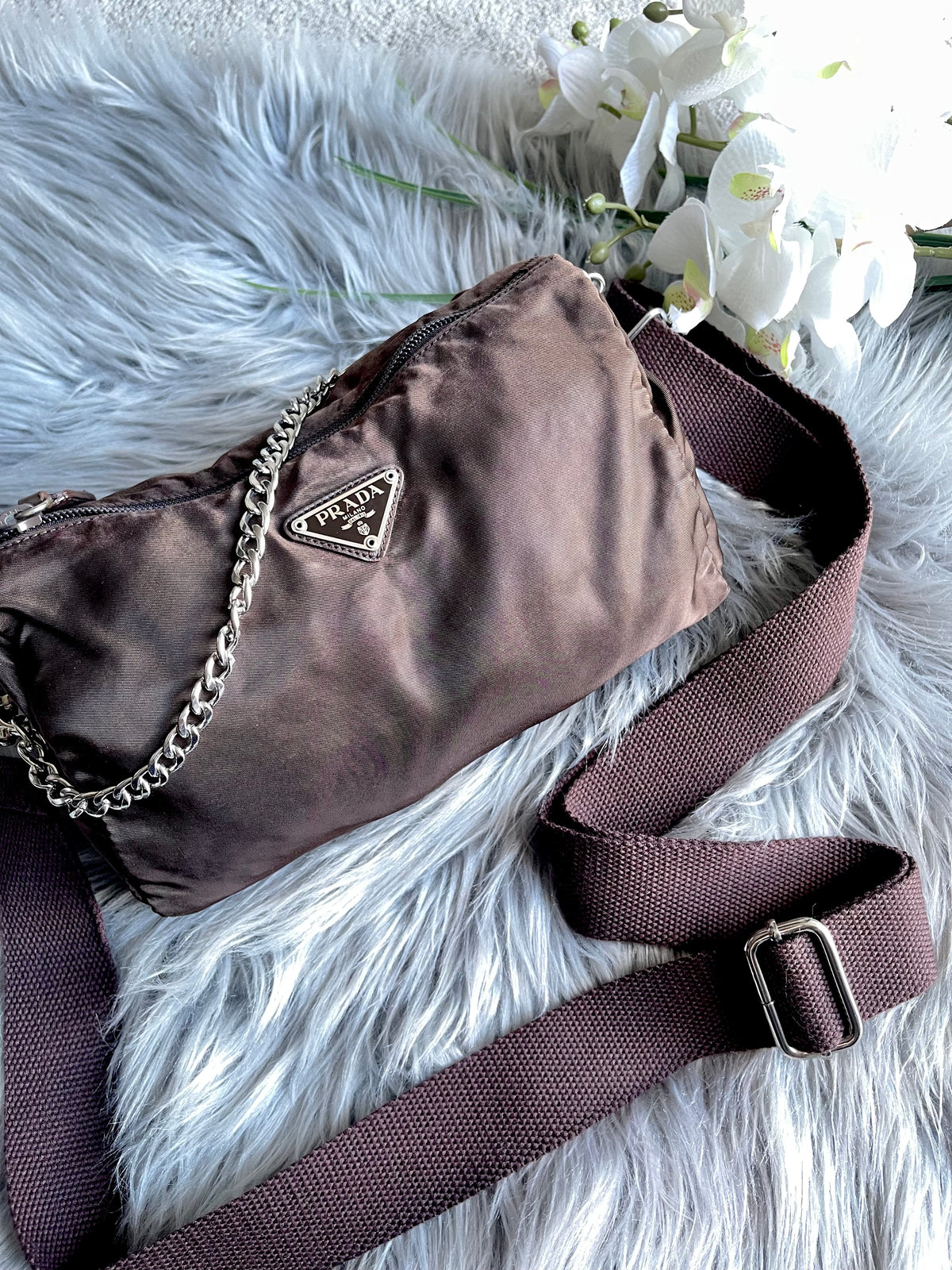 Authentic Prada accesory pouch crossbody