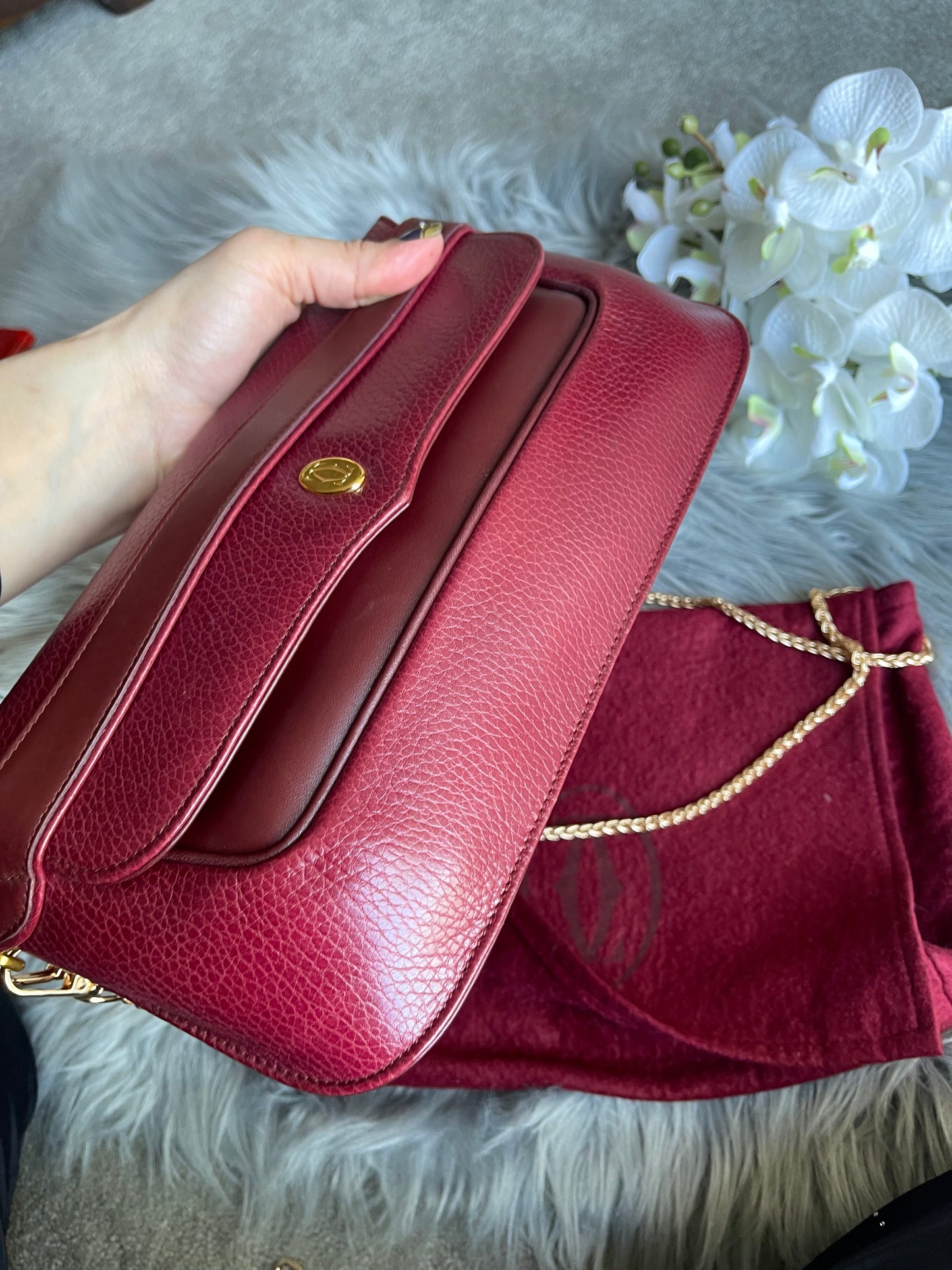 Authentic Cartier vintage shoulder bag