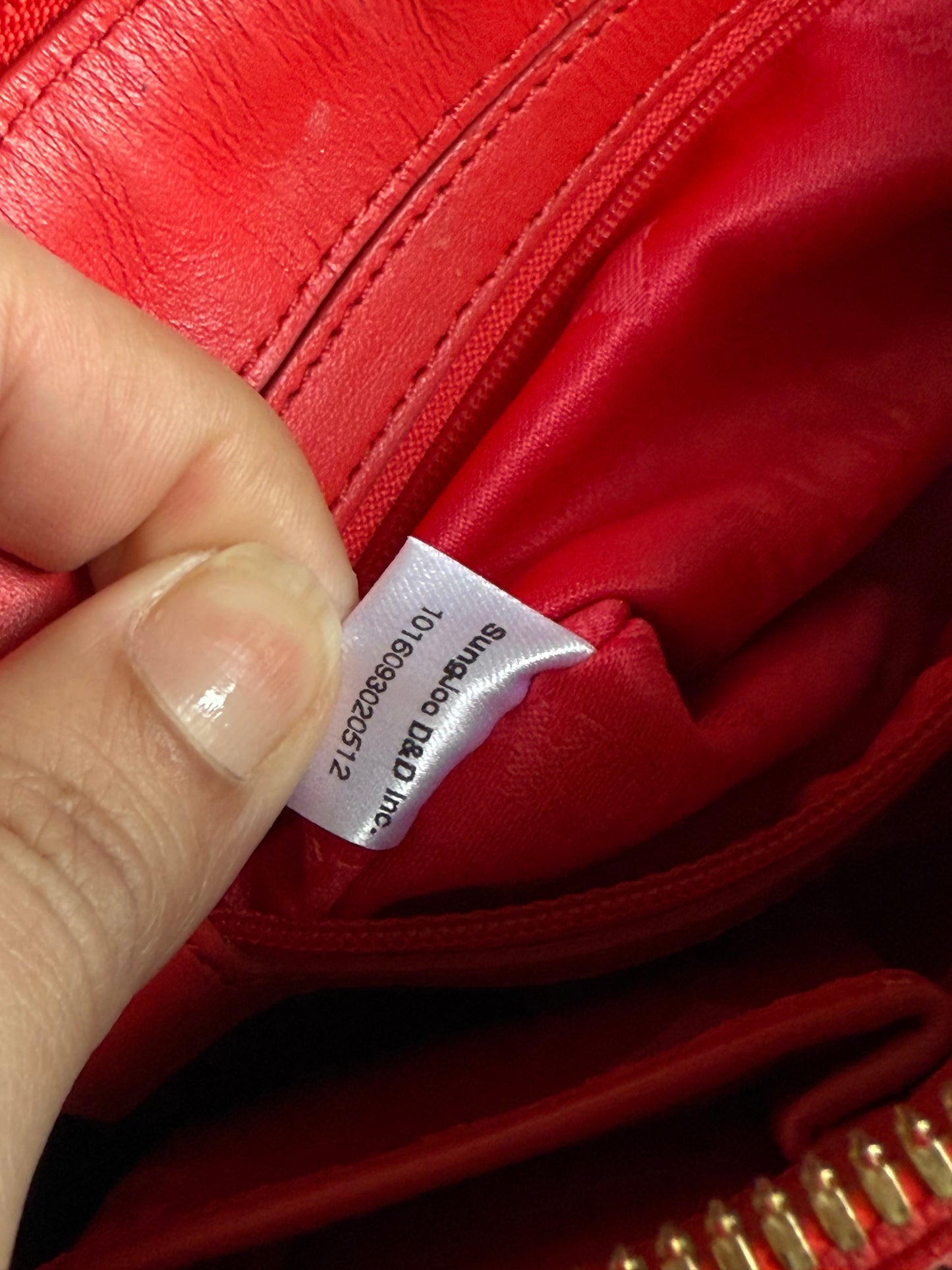 Authentic mcm patent leather shoulder bag