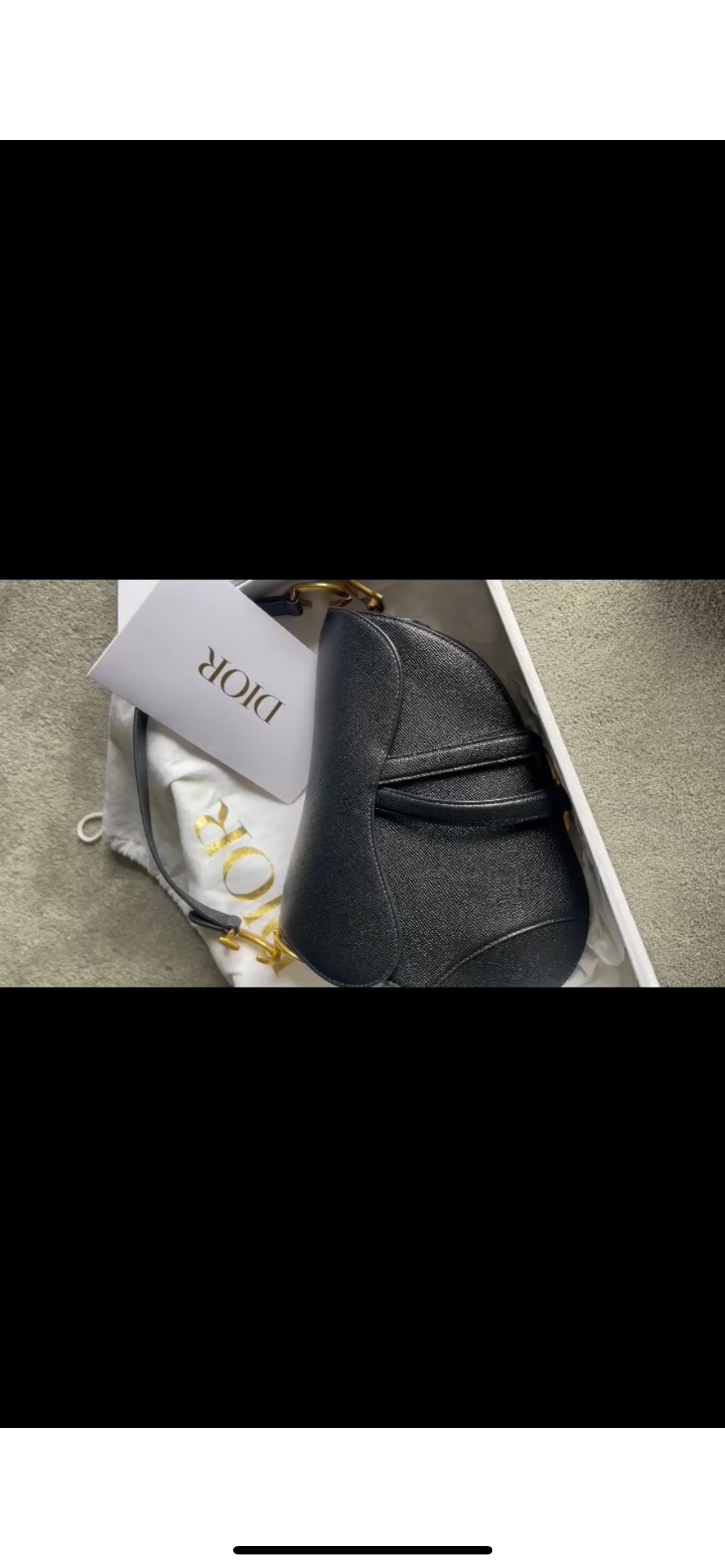 Authentic Christian Dior saddle bag medium