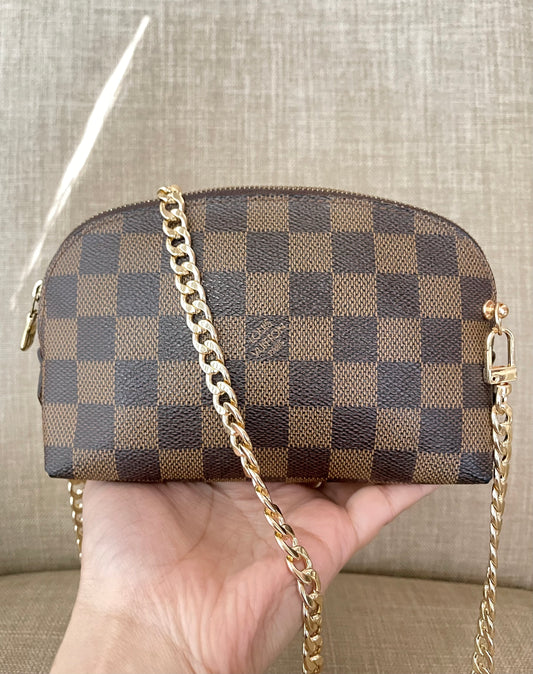 Authentic Louis Vuitton damier azur pouch crossbody