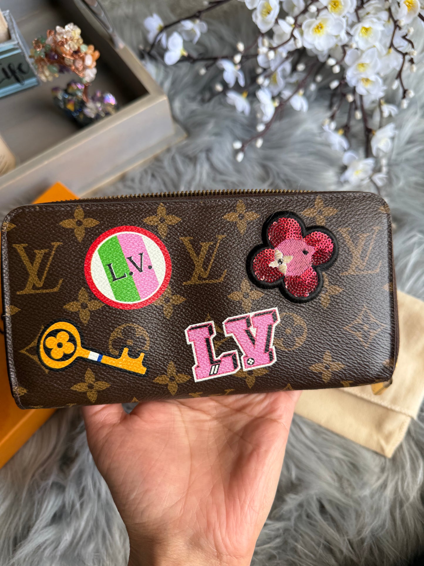 Authentic Louis Vuitton zip all around wallet