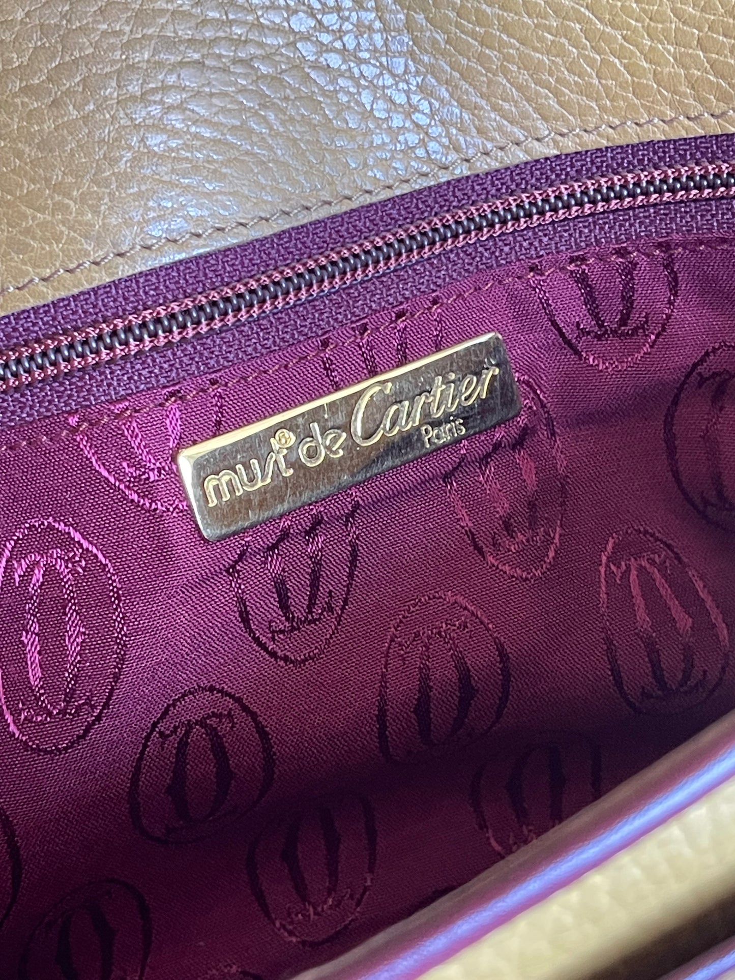 Authentic Cartier vintage shoulder bag