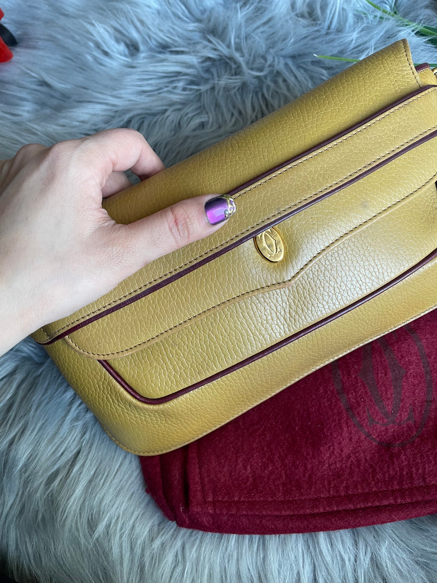 Authentic Cartier vintage shoulder bag