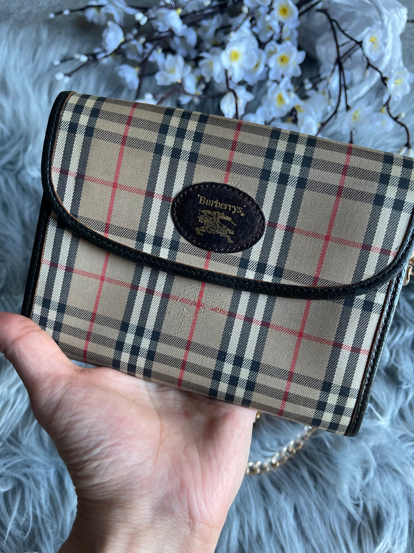 Authentic Burberrys vintage crossbody bag