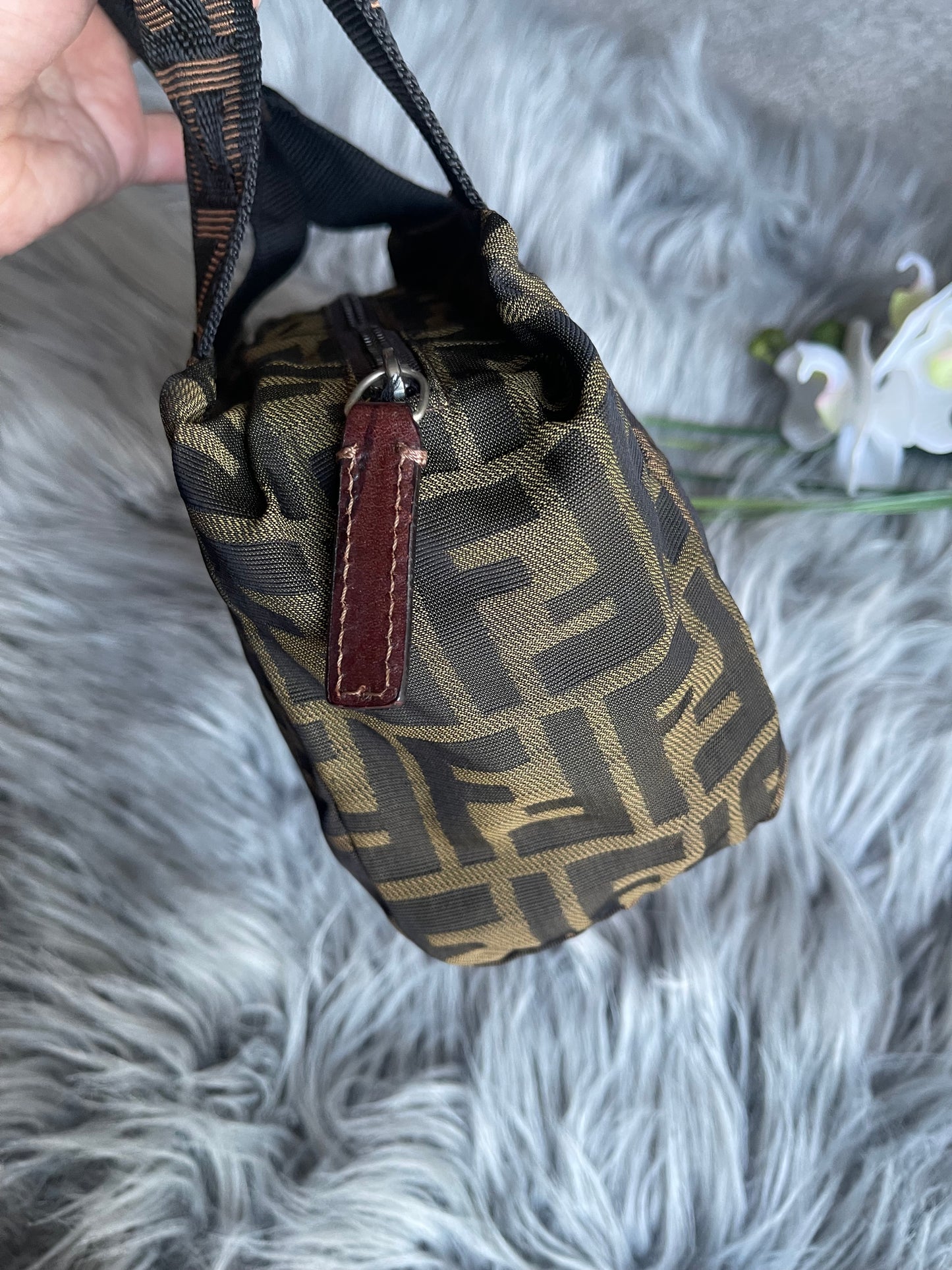 Authentic fendi vintage mini  satchel bag