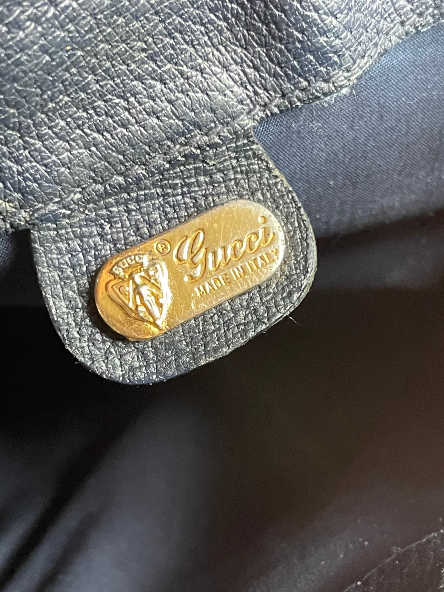 Authentic Gucci vintage web sherry line crossbody bag