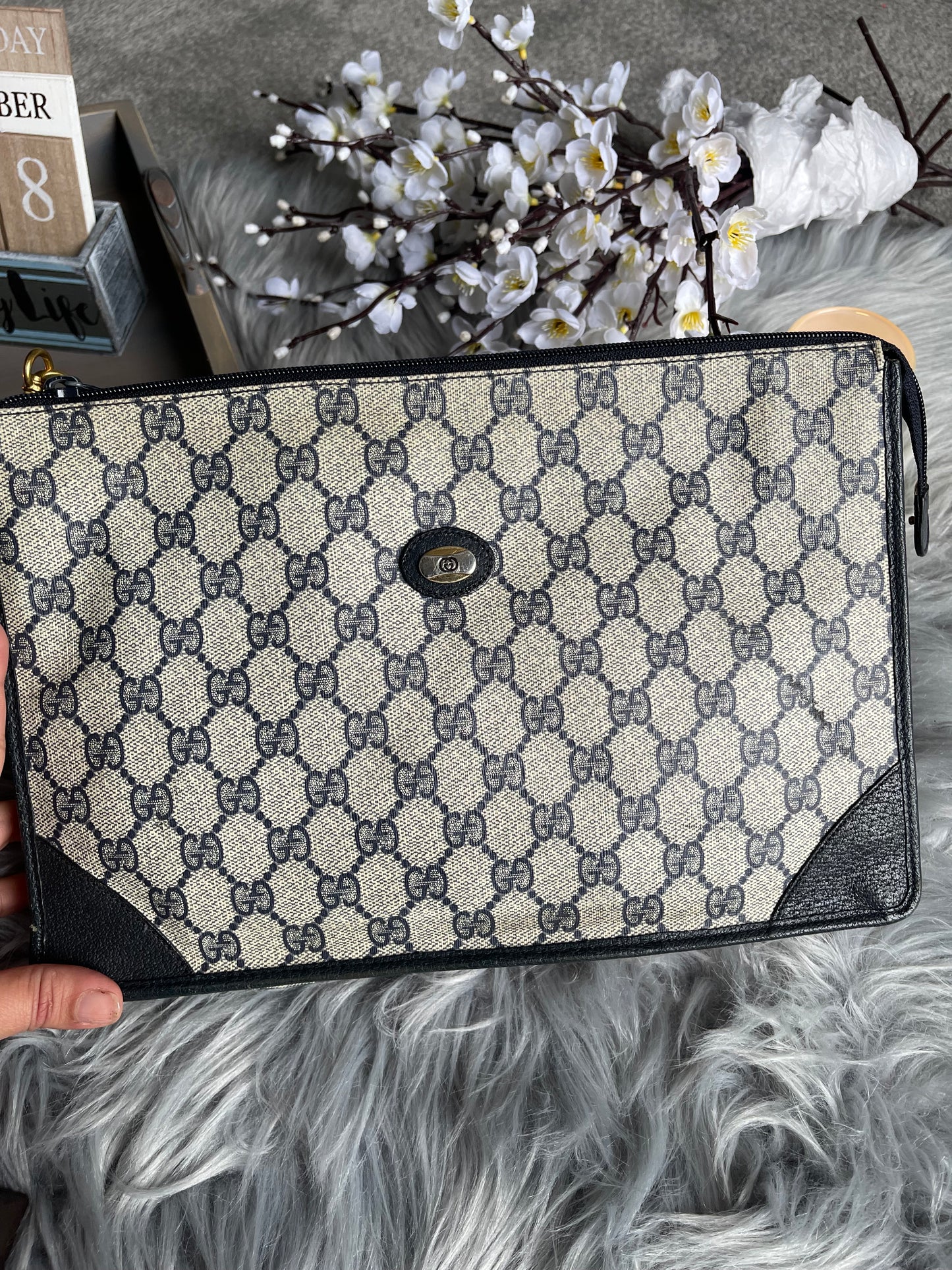 Authentic Gucci vintage GG canvas crossbody