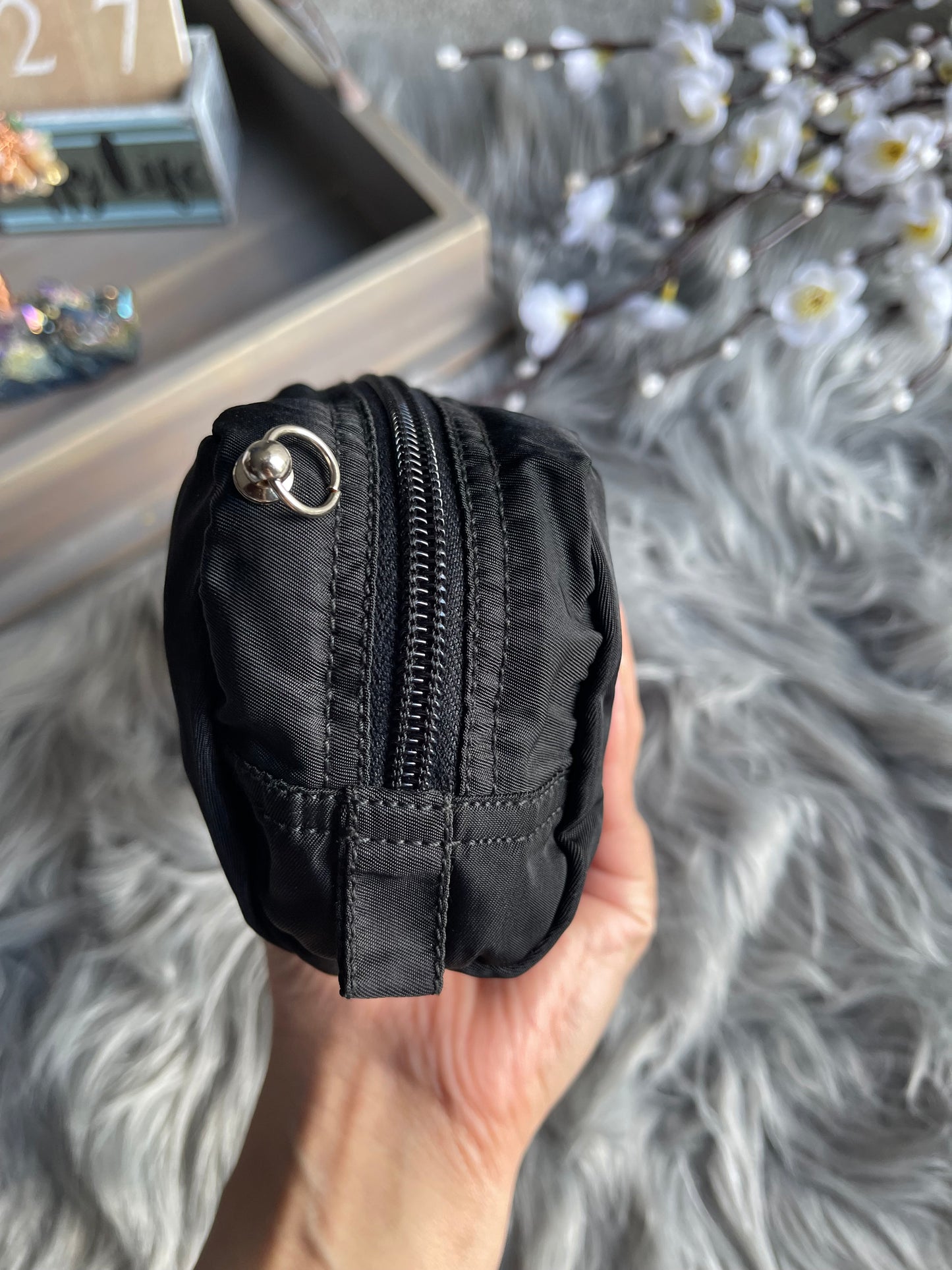 Authentic Prada nylon mini crossbody bag