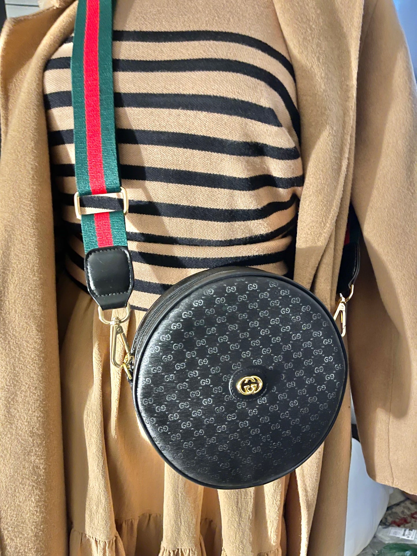 Authentic Gucci vintage GG canvas crossbody bag