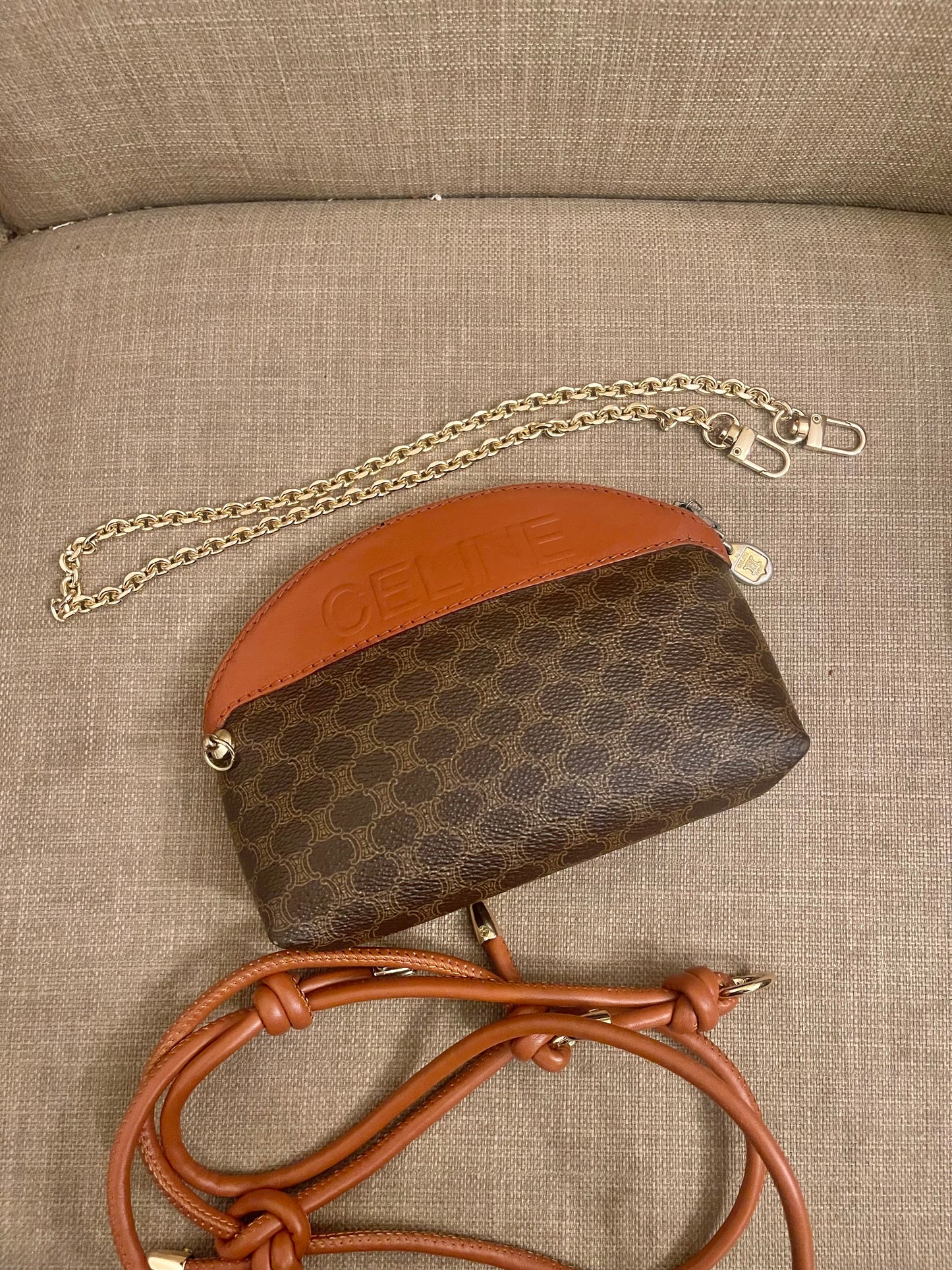 Authentic Celine vintage mini pouch