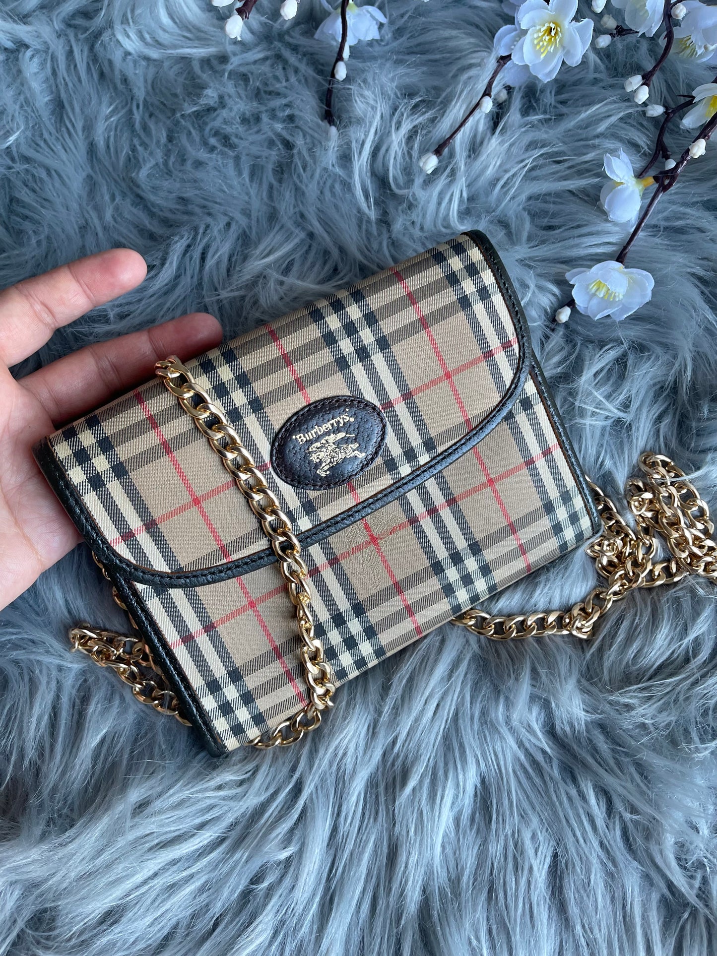 Authentic Burberrys vintage crossbody bag