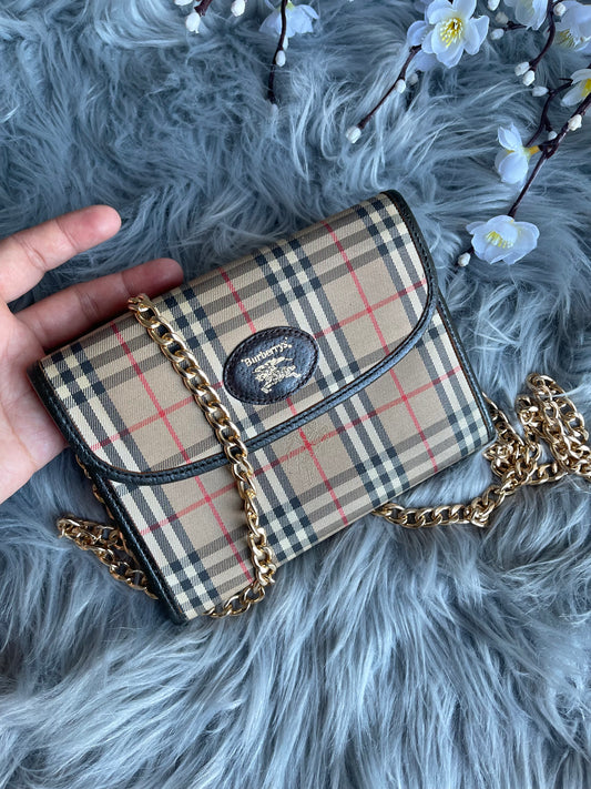 Authentic Burberrys vintage crossbody bag
