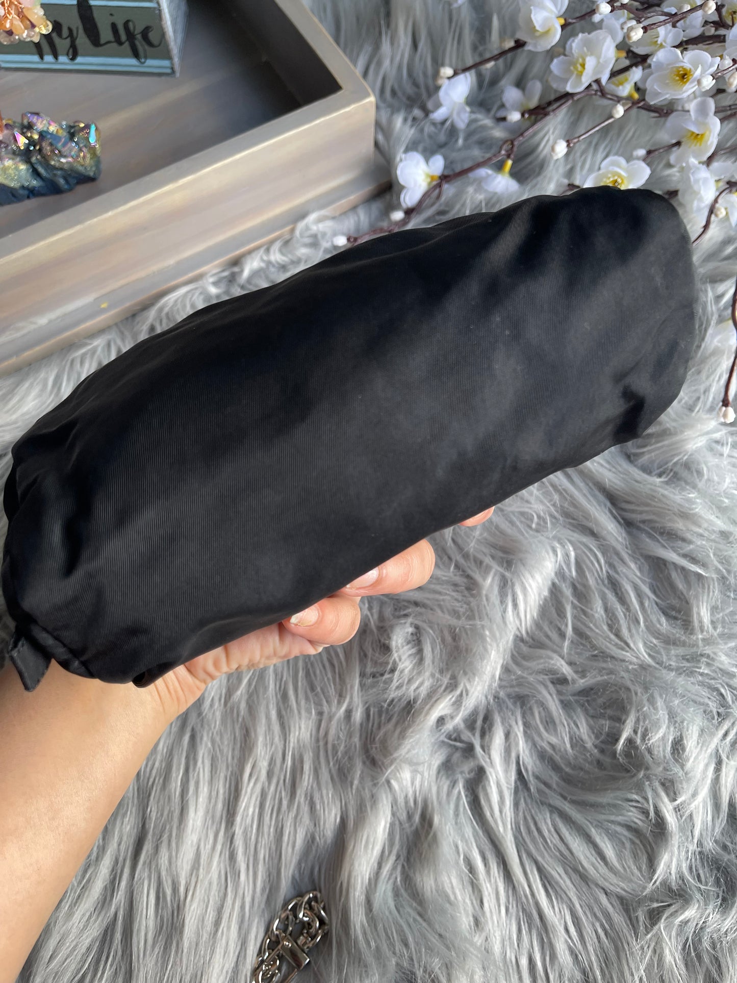 Authentic Prada nylon mini crossbody bag