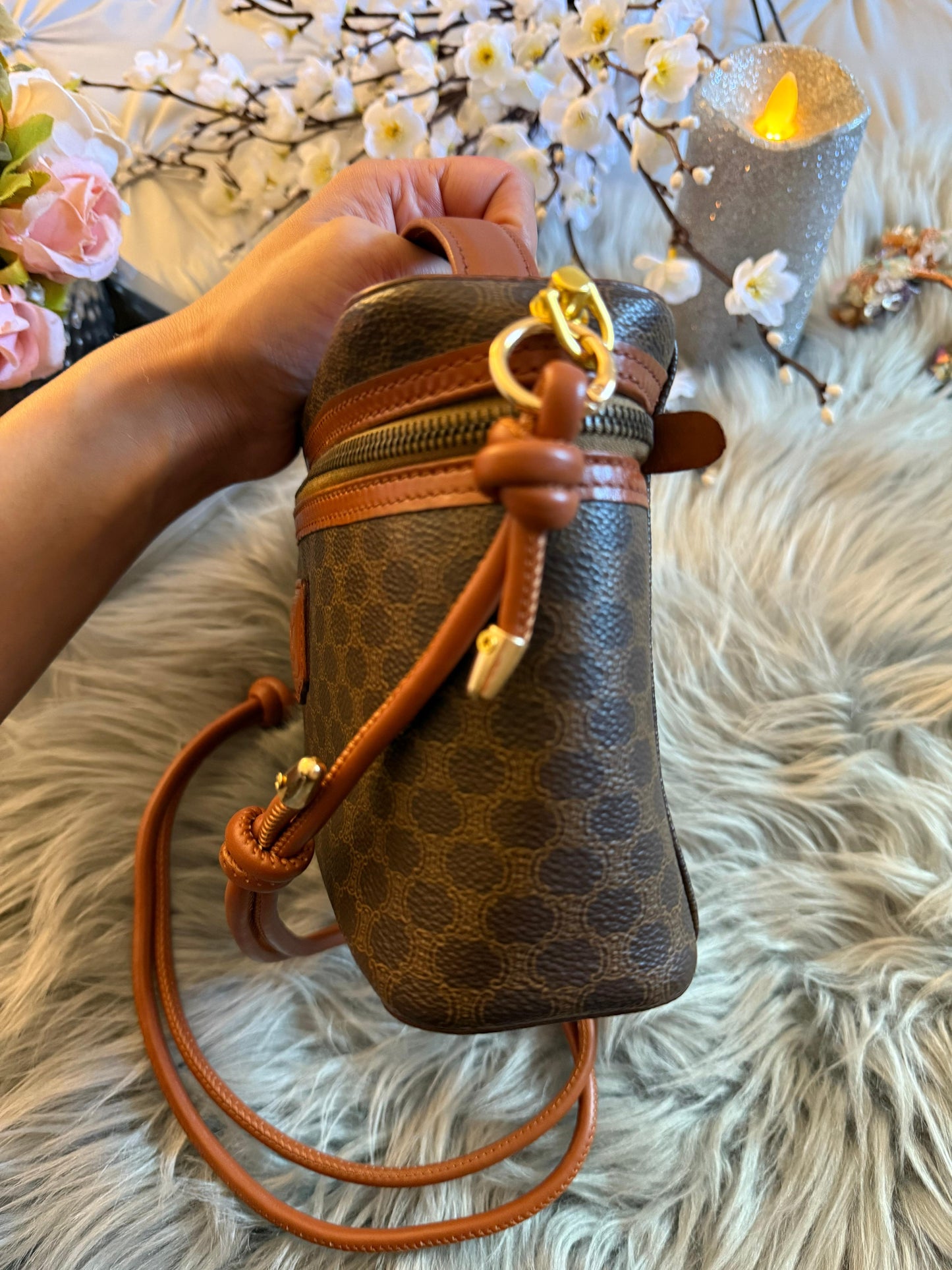 Authentic vintage Celine vanity bag