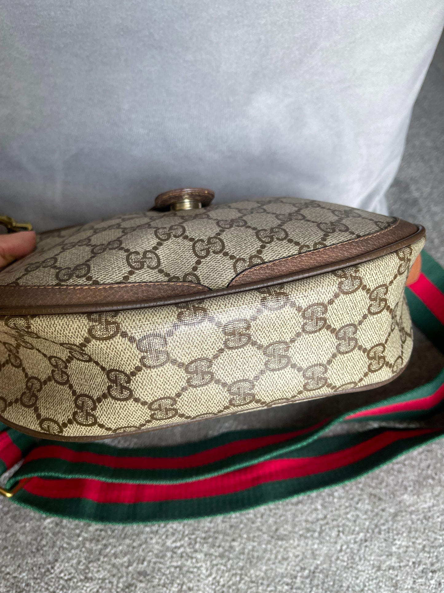 Authentic Gucci GG canvas crossbody