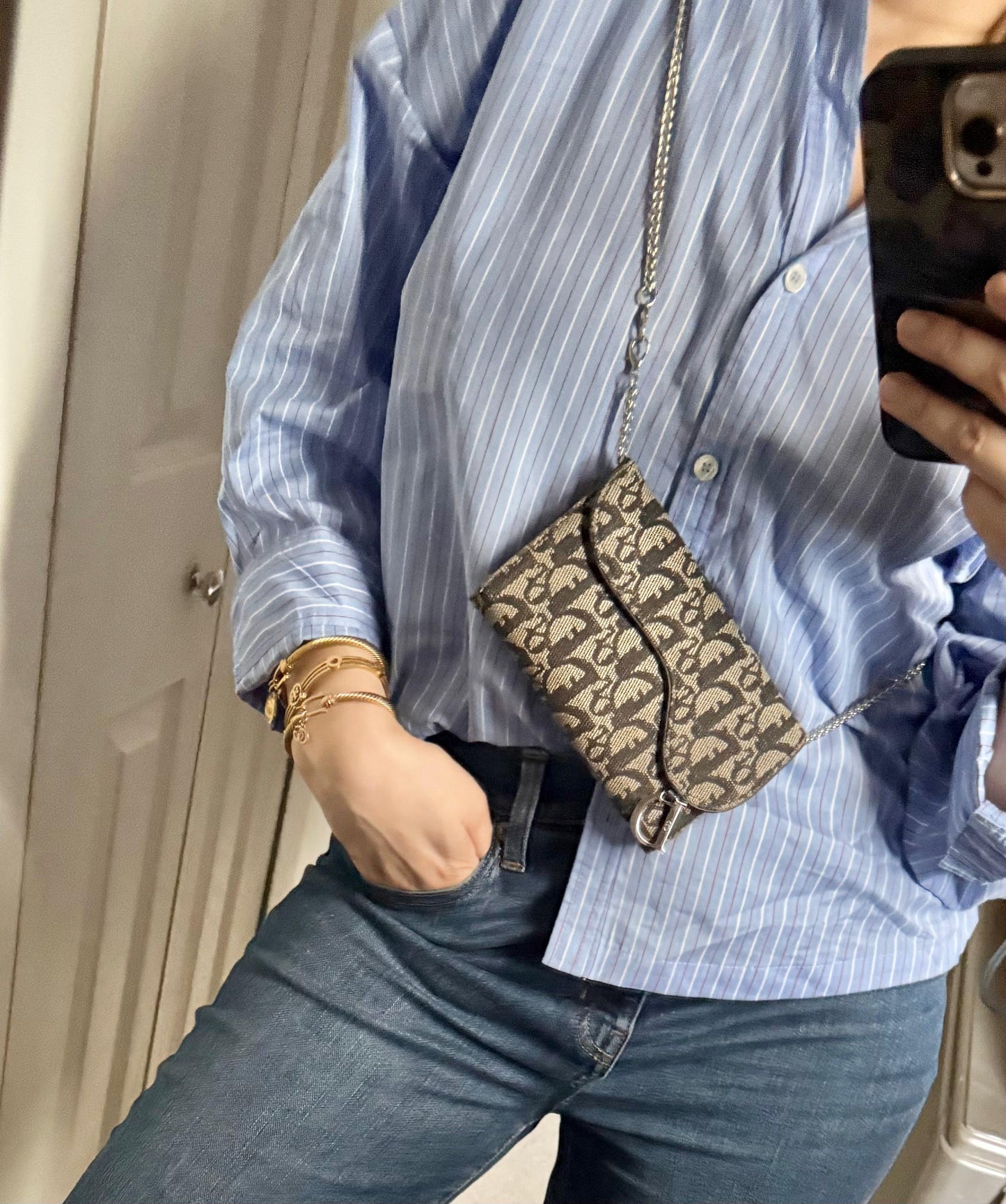 Authentic Dior vintage wallet on chain