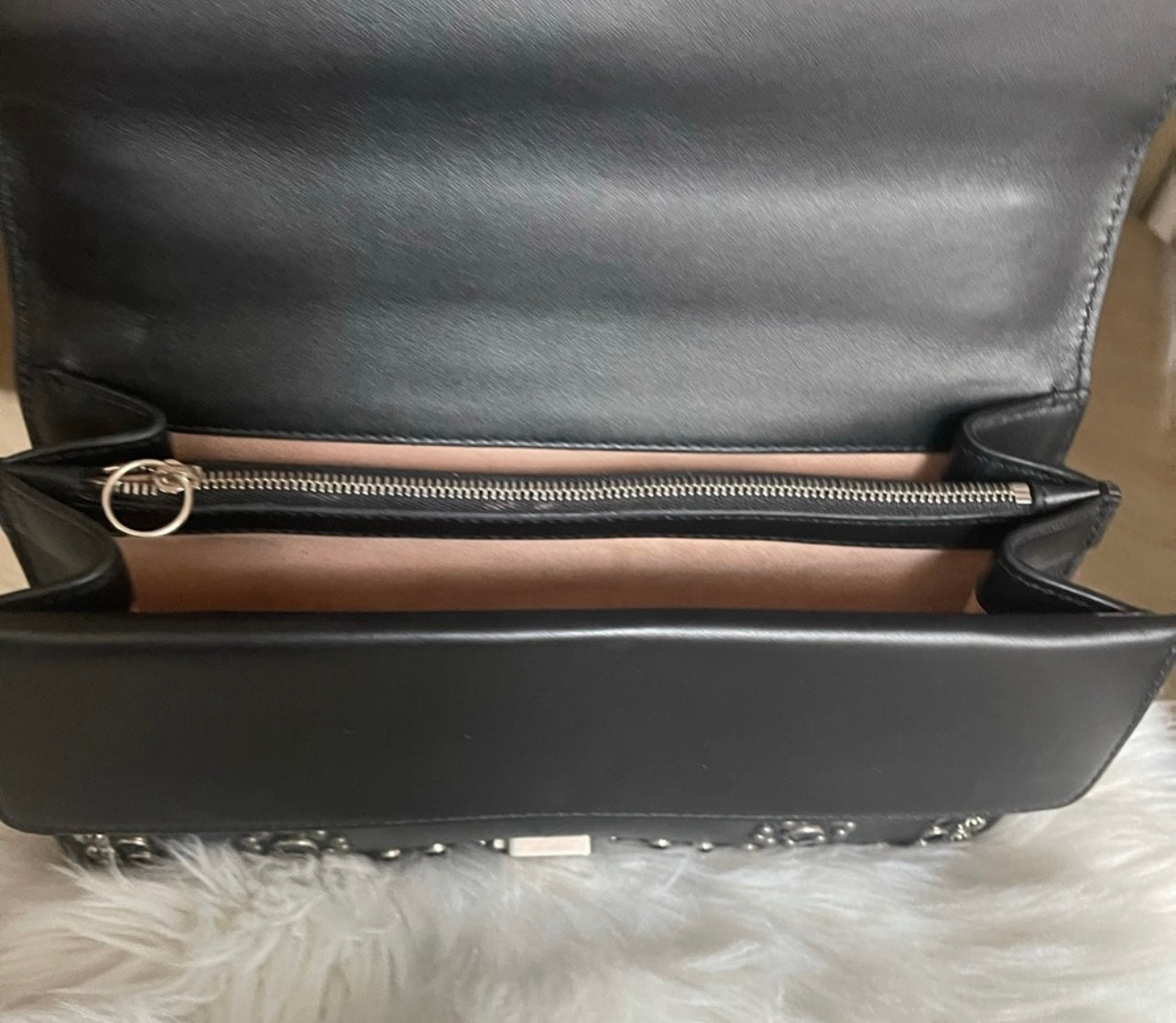 Authentic Gucci studded shoulder bag