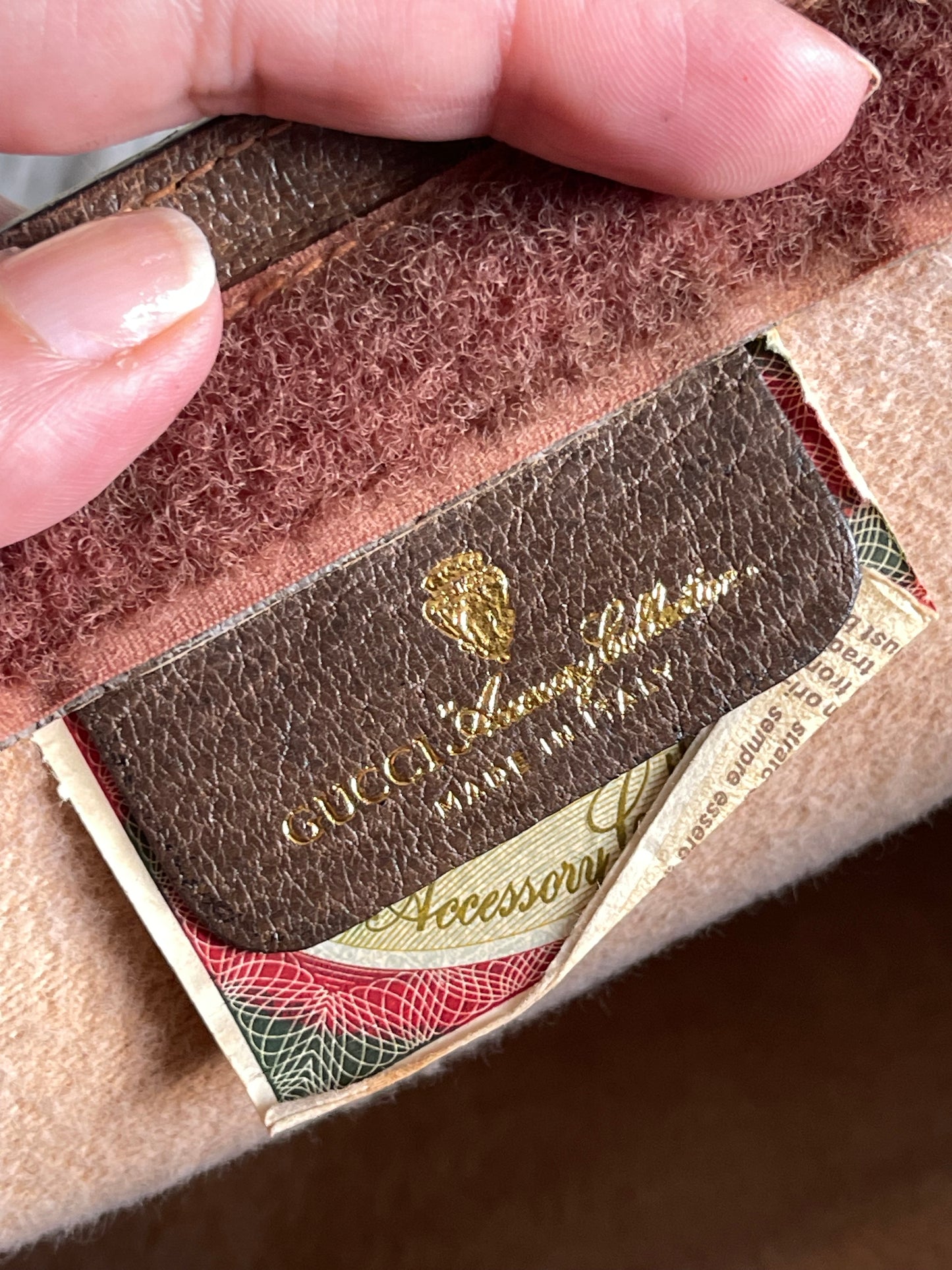 Authentic vintage Gucci web sherry line clutch crossbody bag
