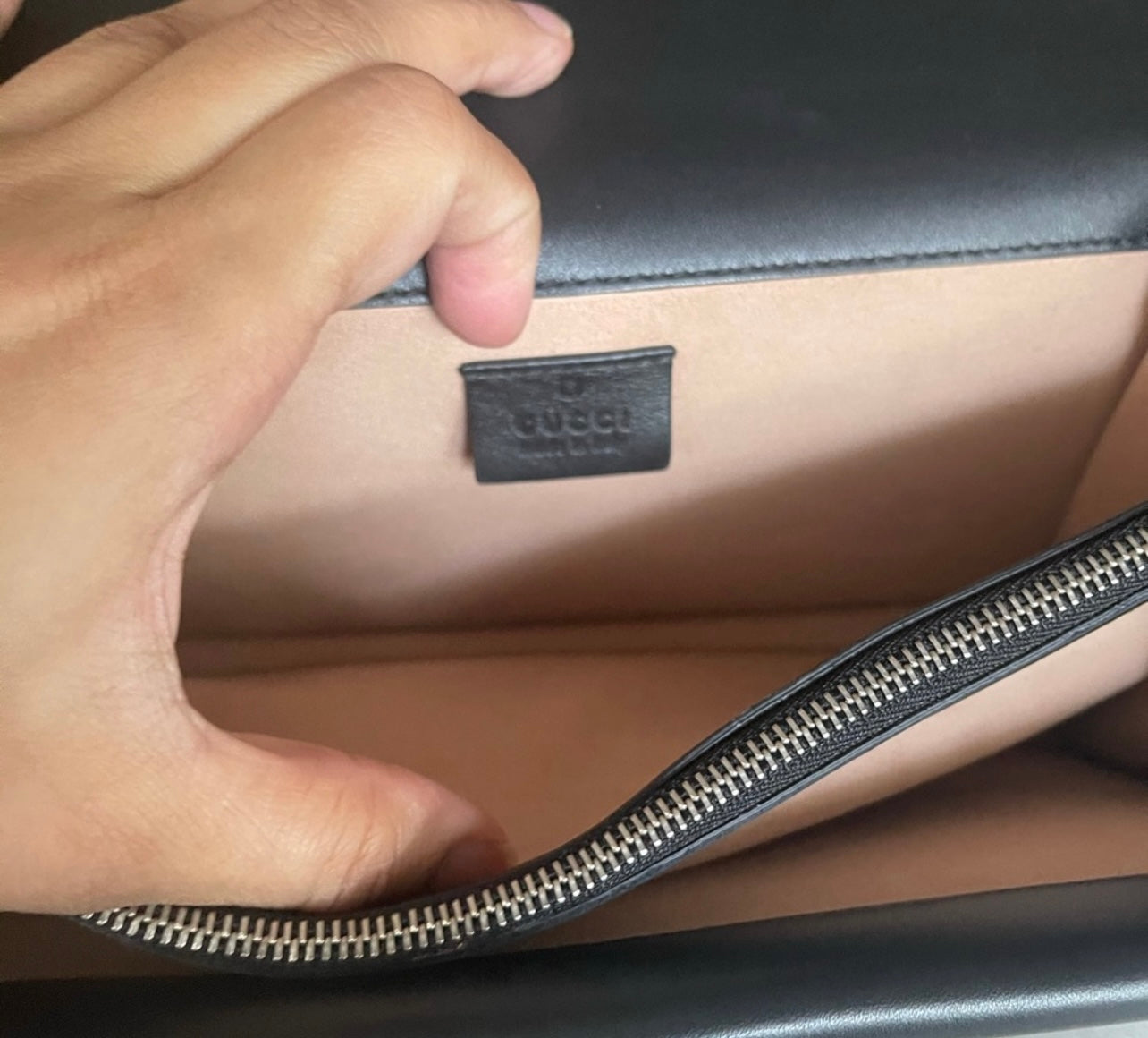 Authentic Gucci studded shoulder bag