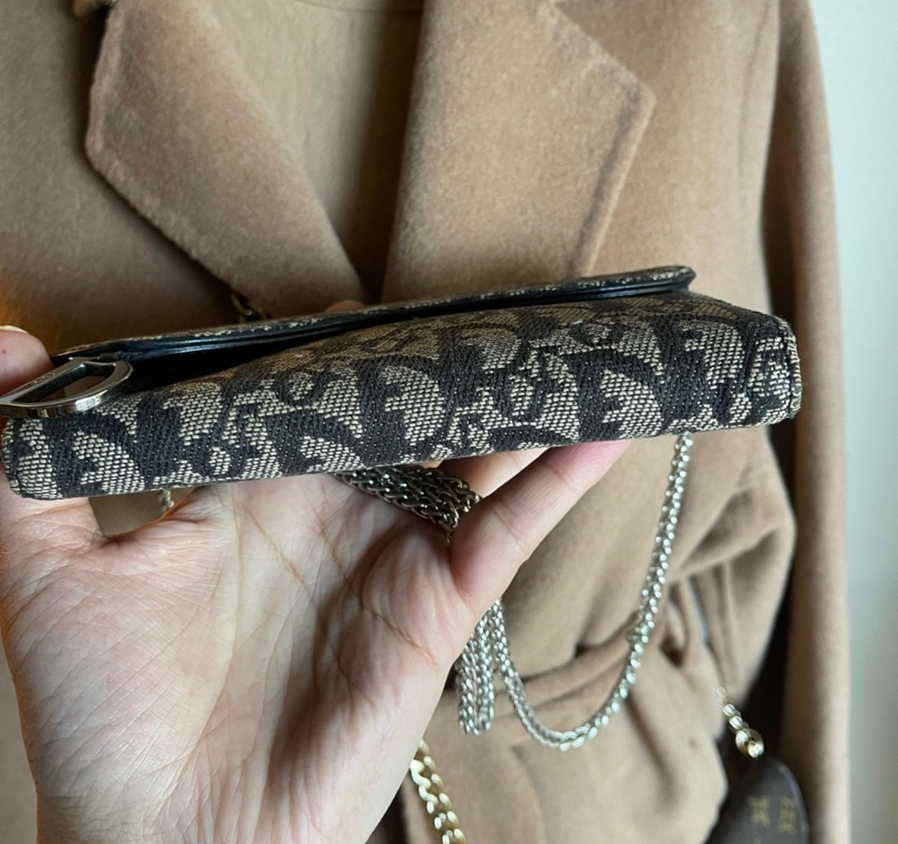 Authentic Dior vintage wallet on chain