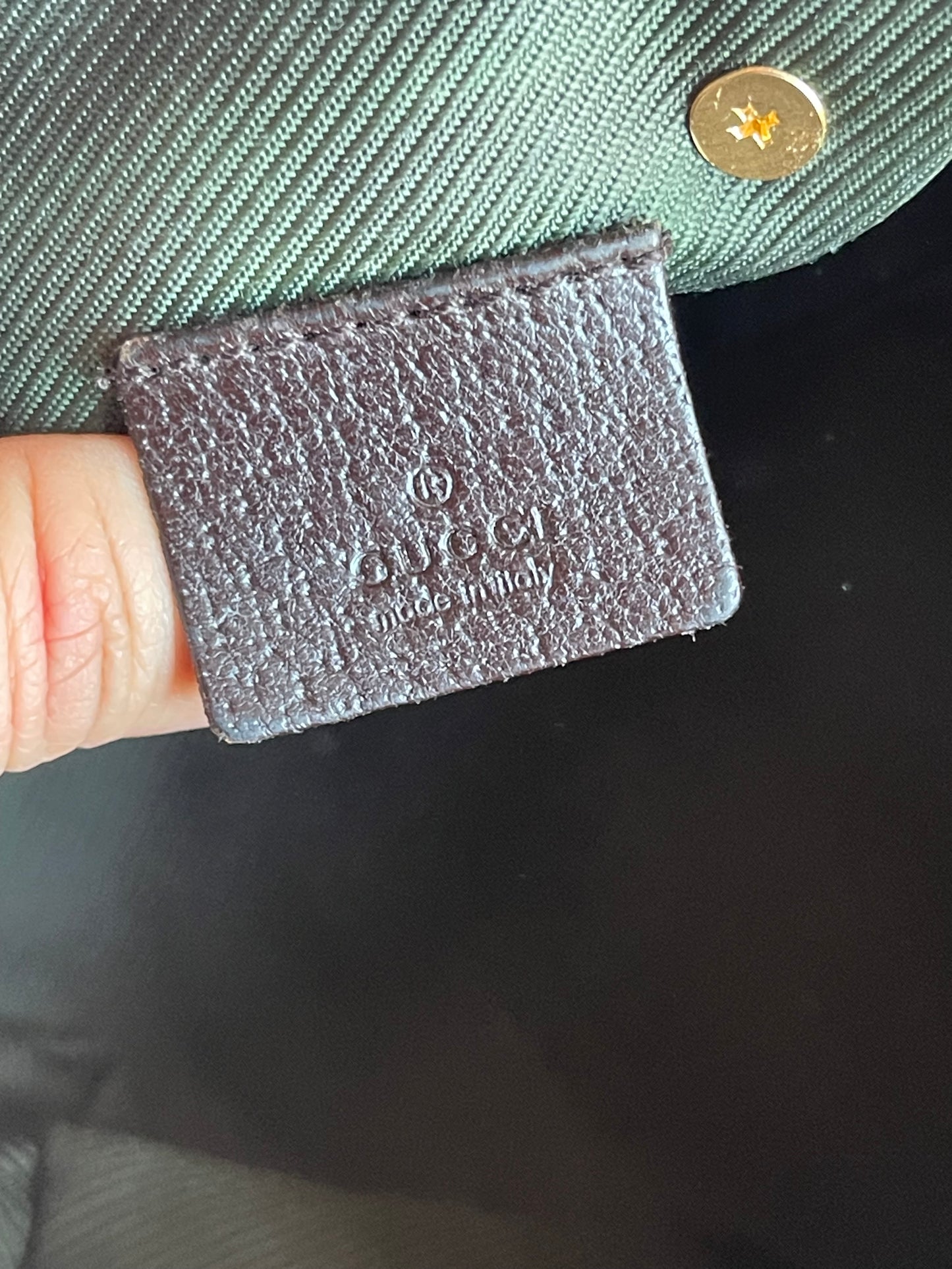 Authentic vintage upcycled Gucci accesory pouch bag
