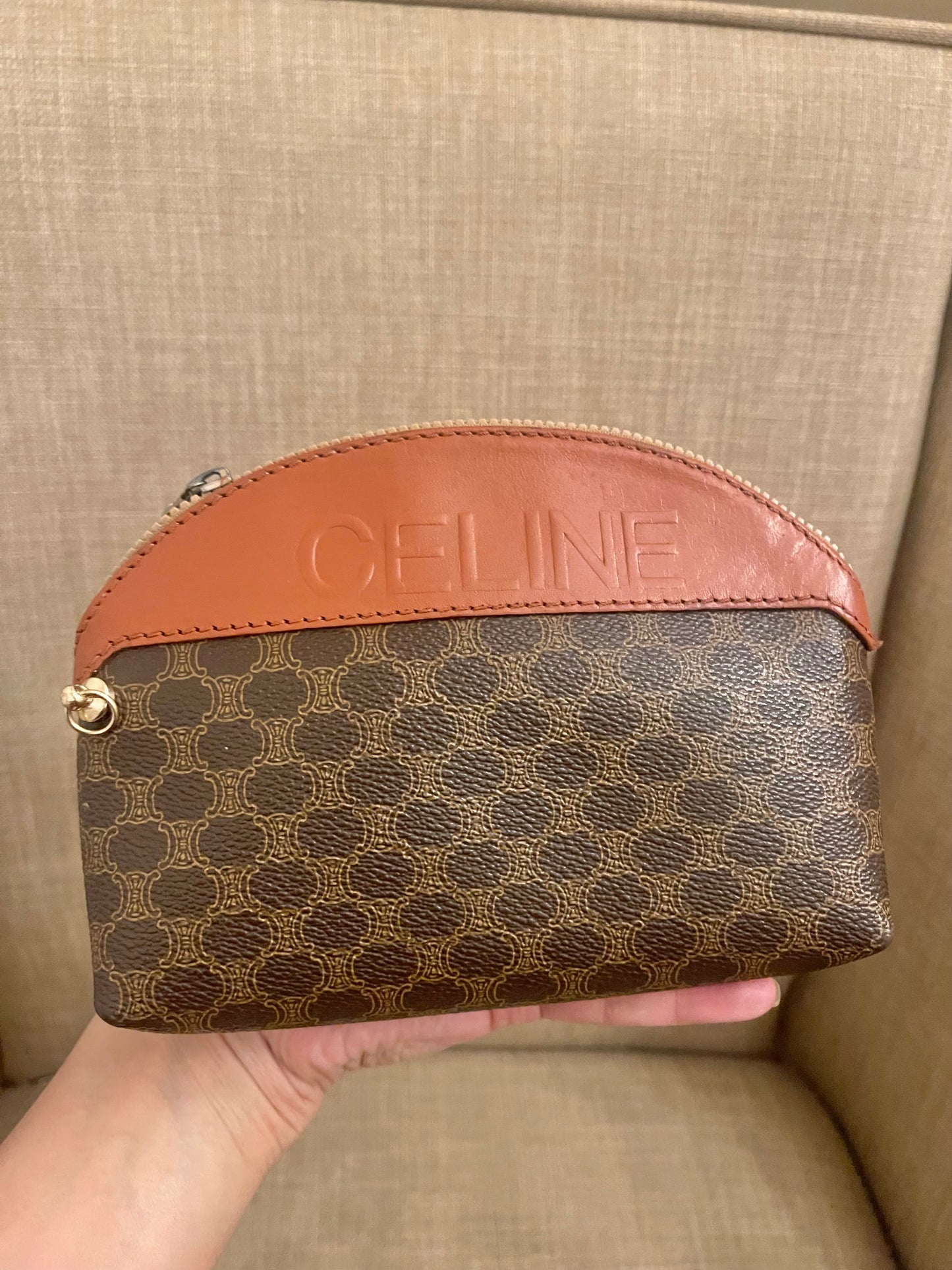 Authentic Celine vintage mini pouch