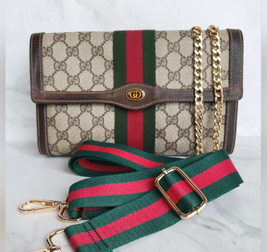 Authentic Gucci vintage sherry line clutch crossbody