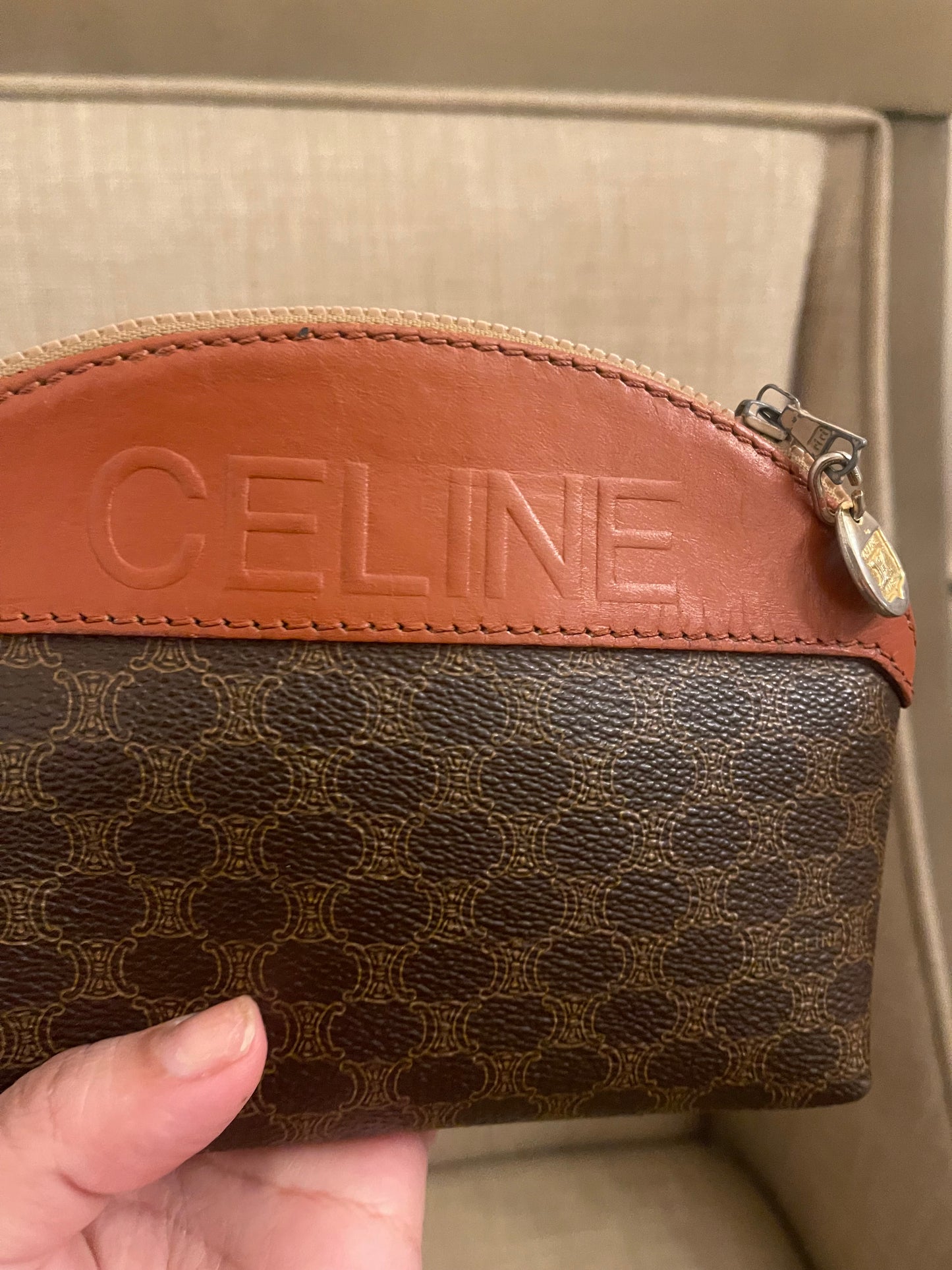 Authentic Celine vintage mini pouch