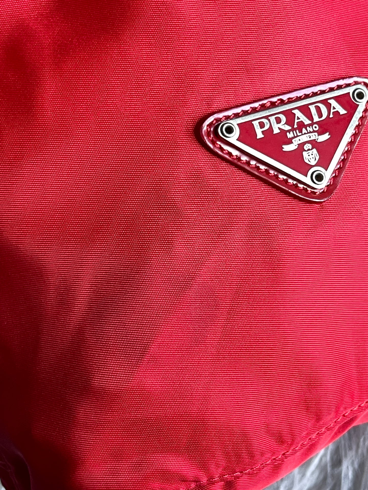 Authentic Prada nylon drawstring bag
