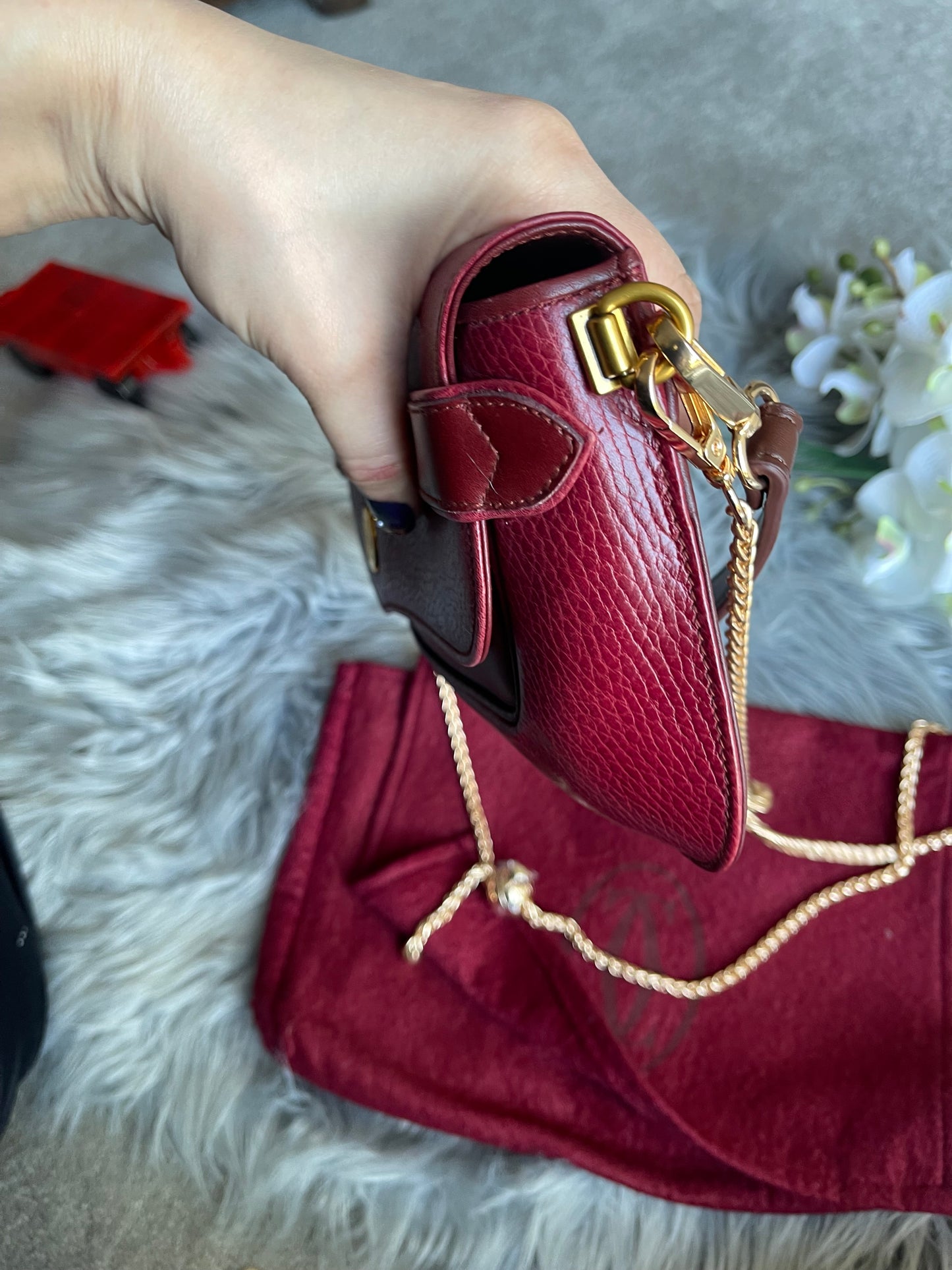 Authentic Cartier vintage shoulder bag