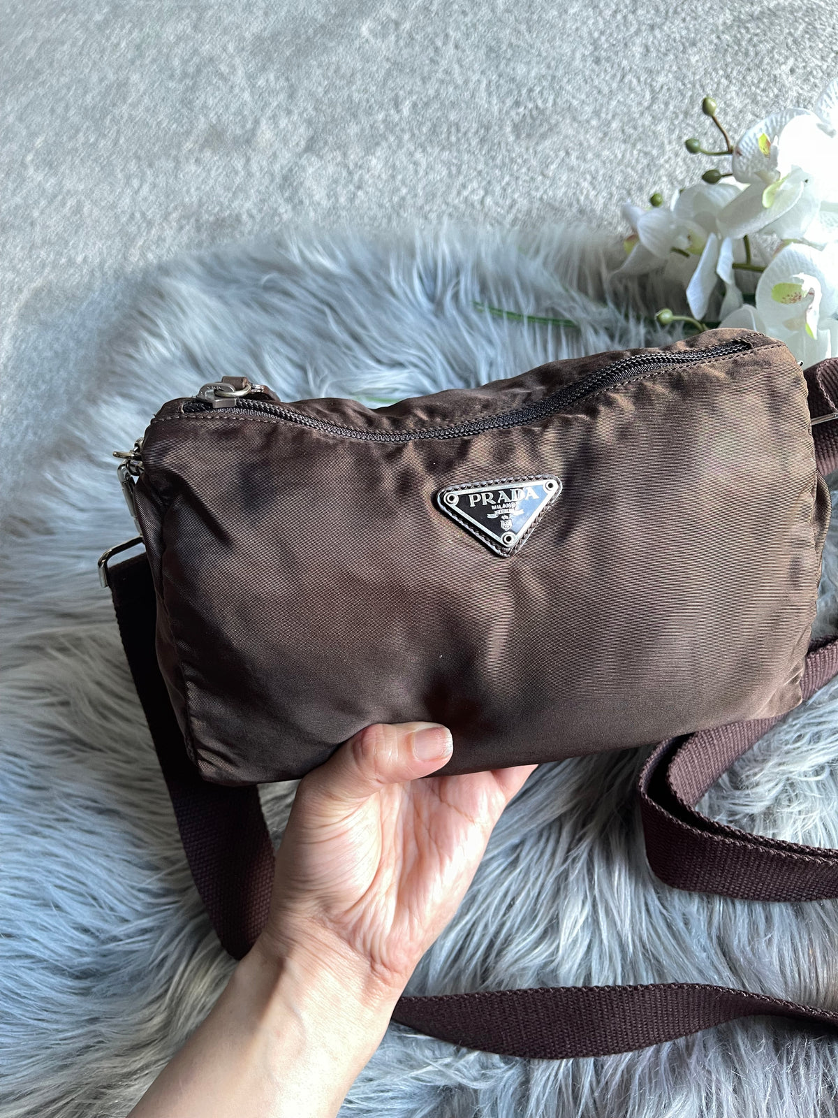 Authentic Prada accesory pouch crossbody