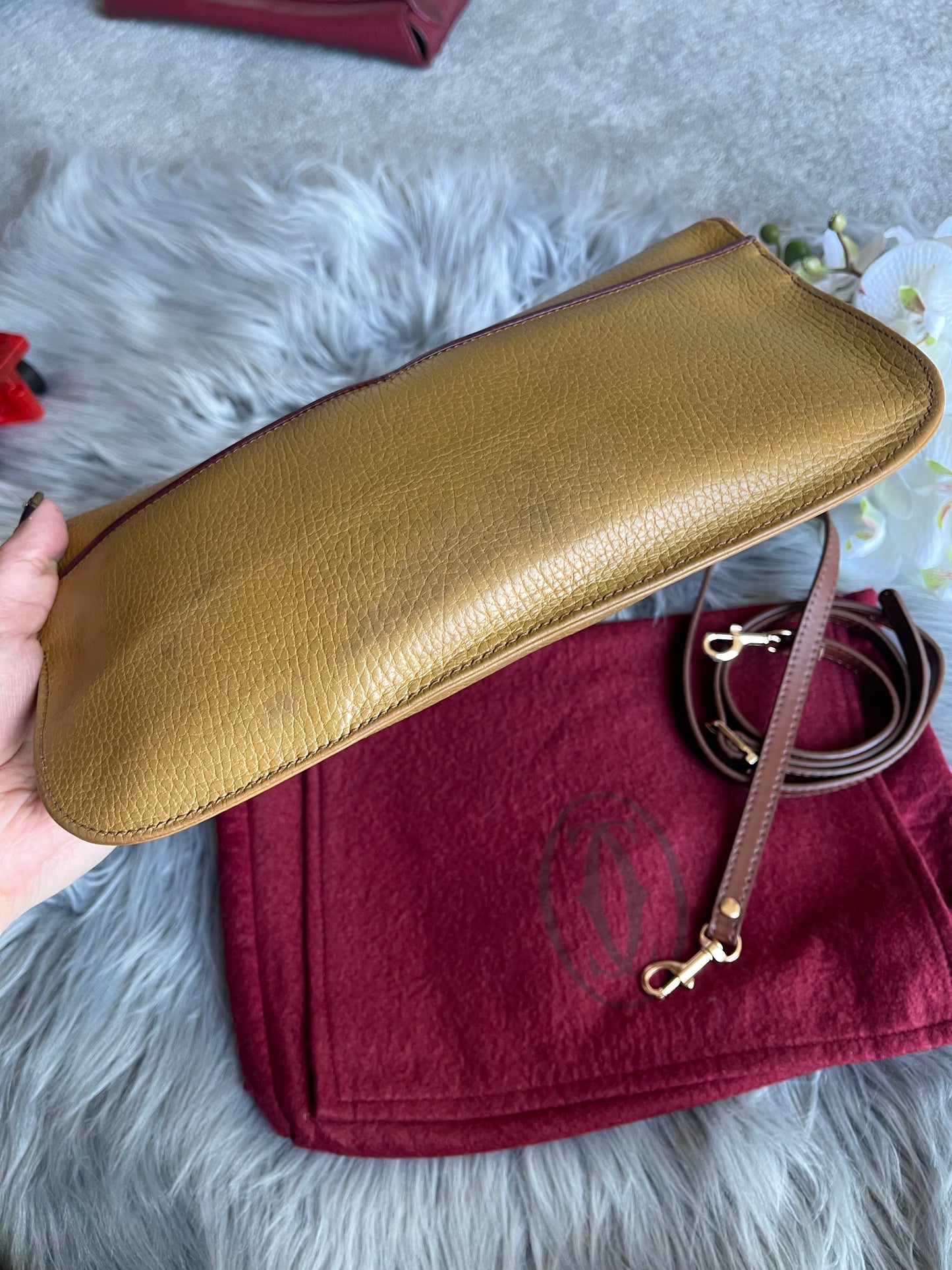 Authentic Cartier vintage shoulder bag