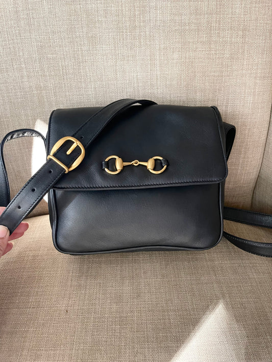 Authentic Gucci vintage horsebit crossbody bag