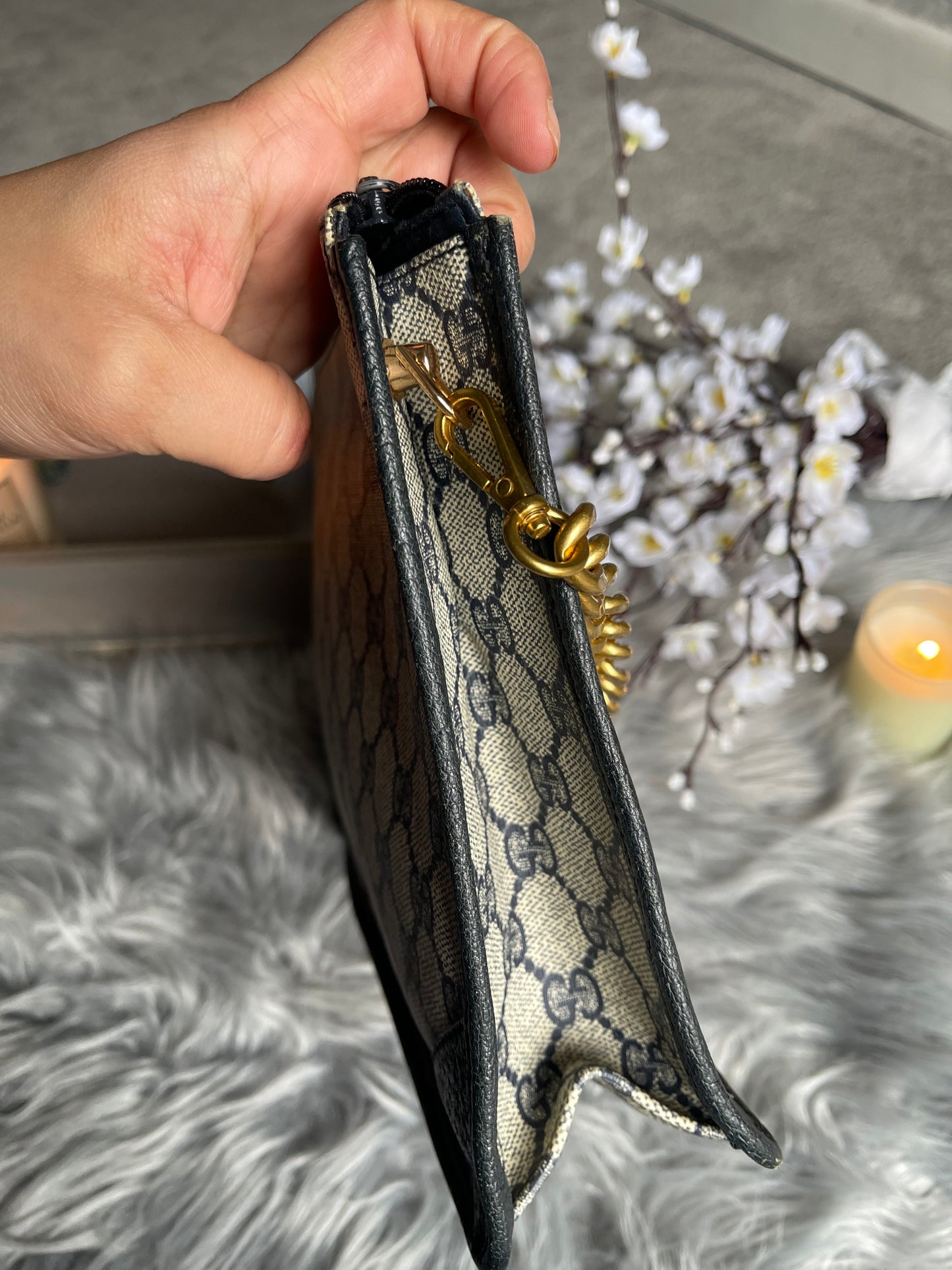 Authentic Gucci vintage GG canvas crossbody