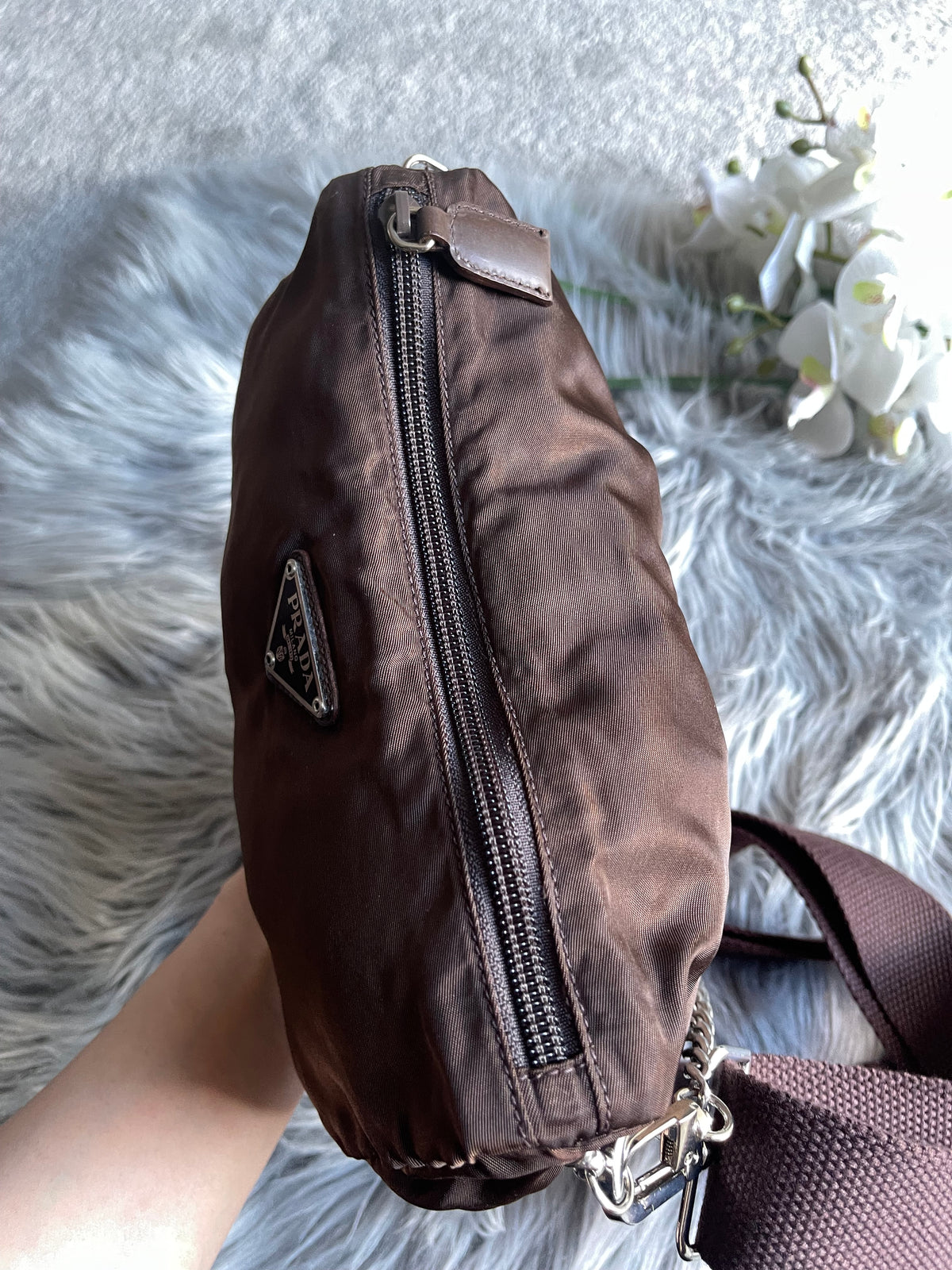 Authentic Prada accesory pouch crossbody