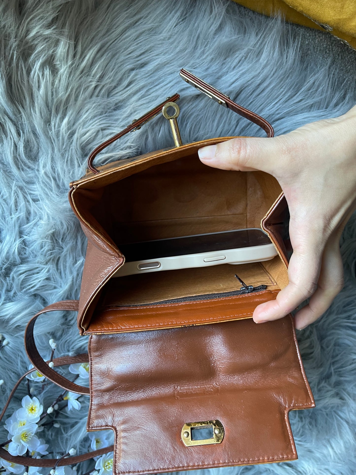 Authentic vintage MCM mini crossbody bad