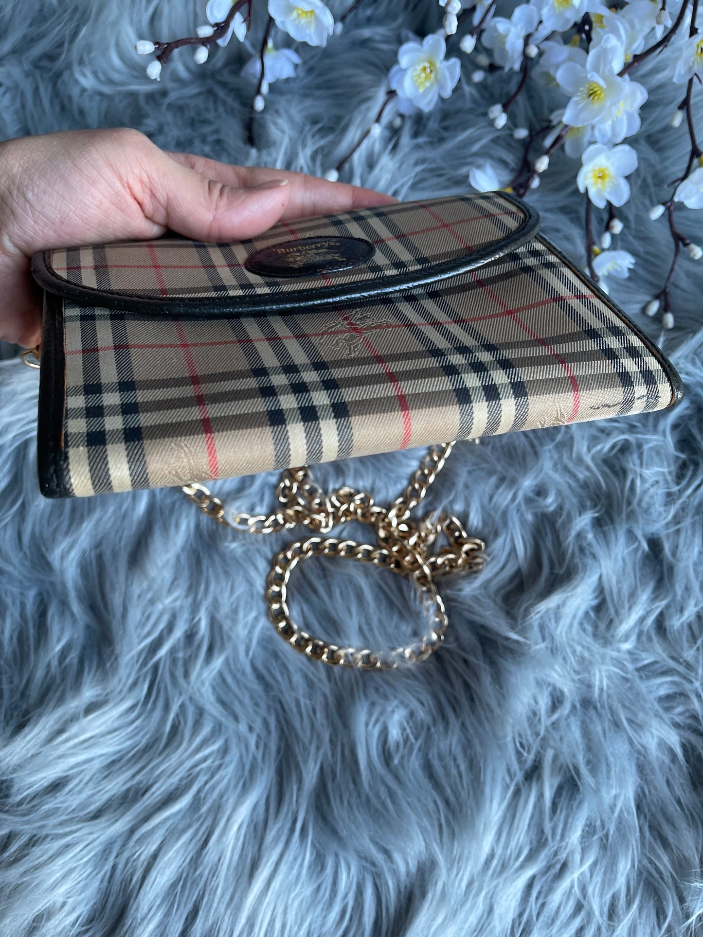 Authentic Burberrys vintage crossbody bag