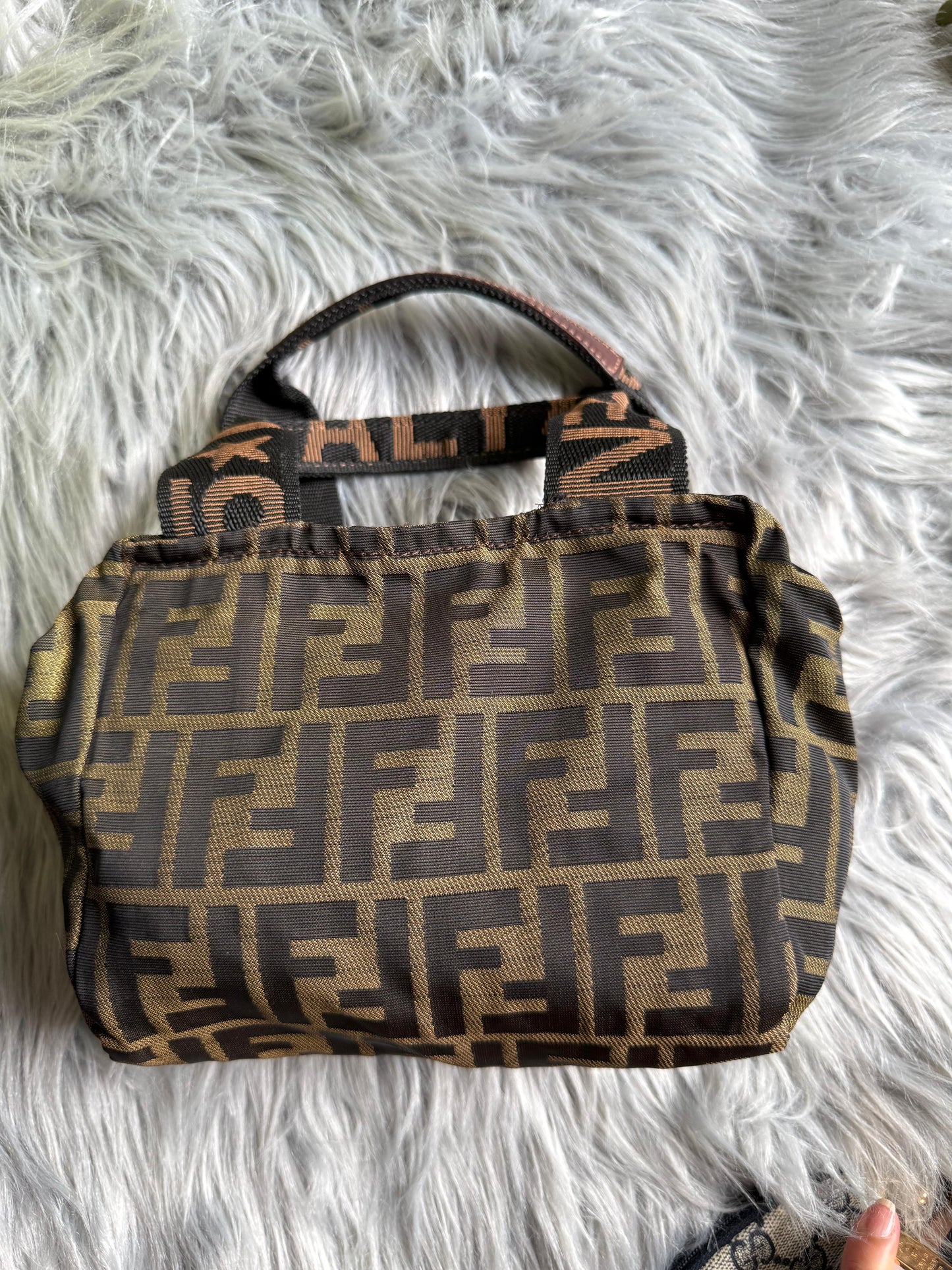 Authentic fendi vintage mini  satchel bag