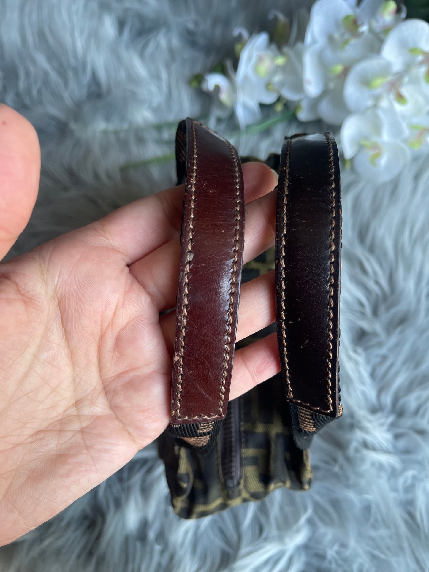 Authentic fendi vintage mini  satchel bag