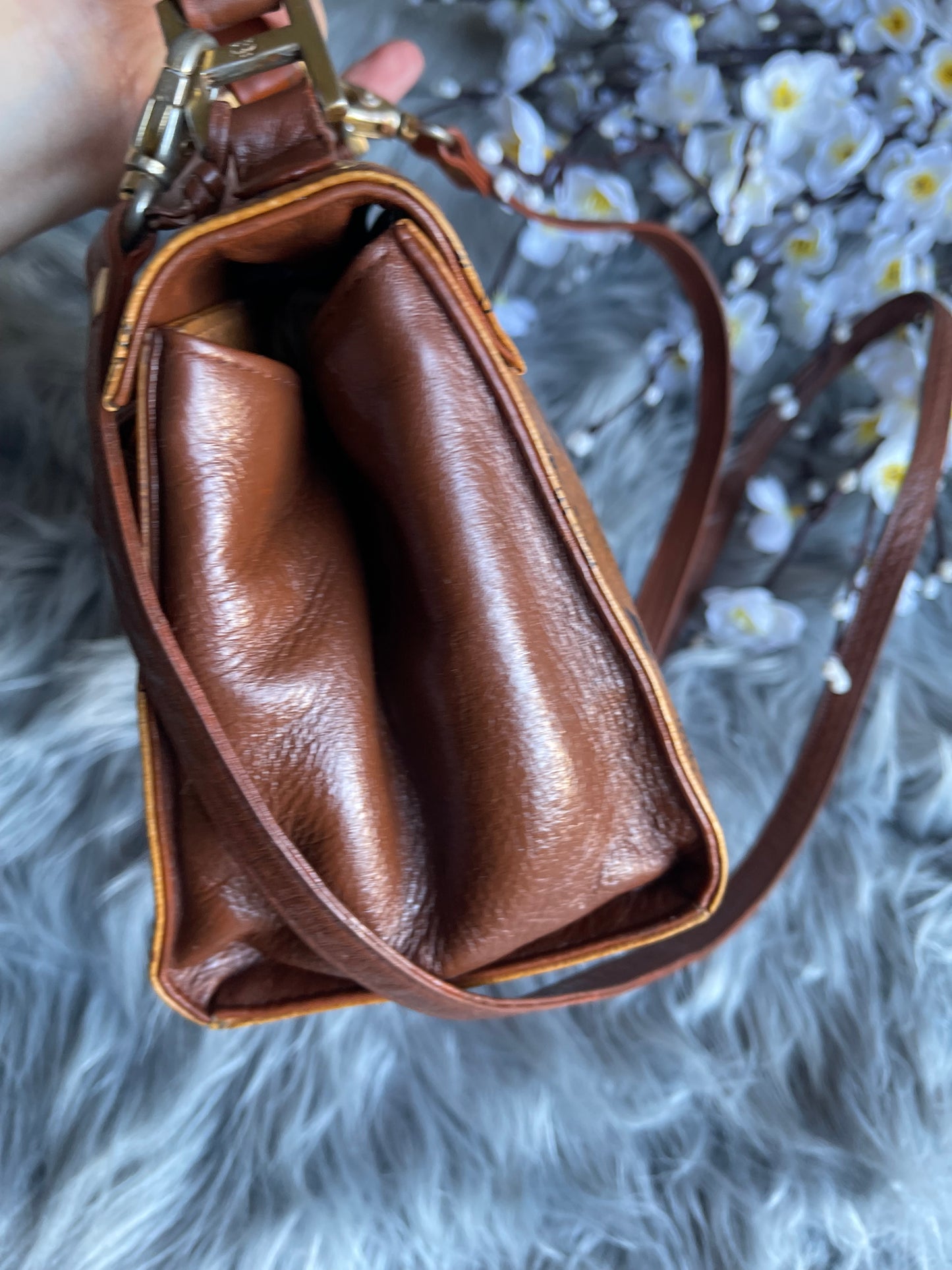 Authentic vintage MCM mini crossbody bad