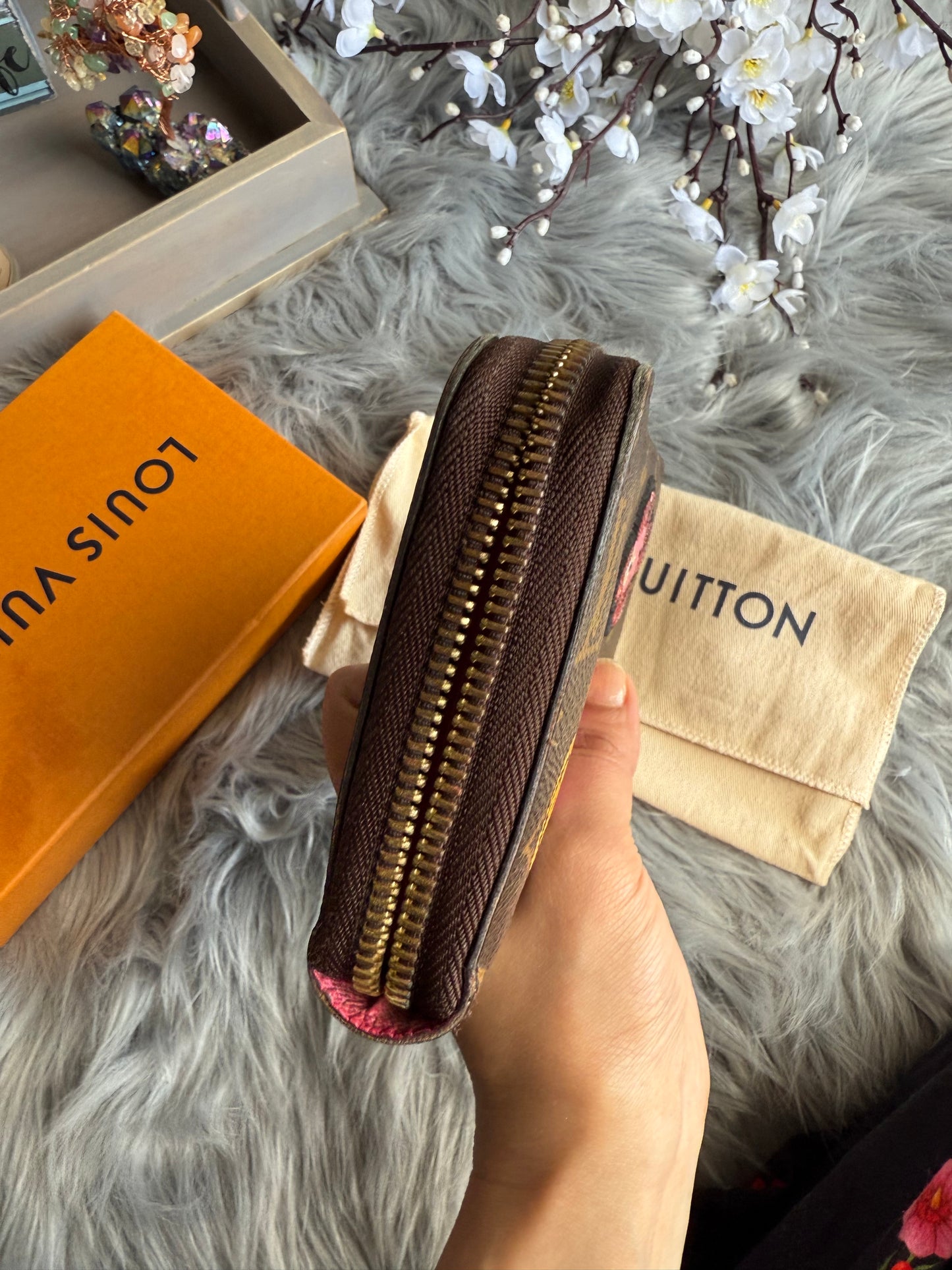 Authentic Louis Vuitton zip all around wallet