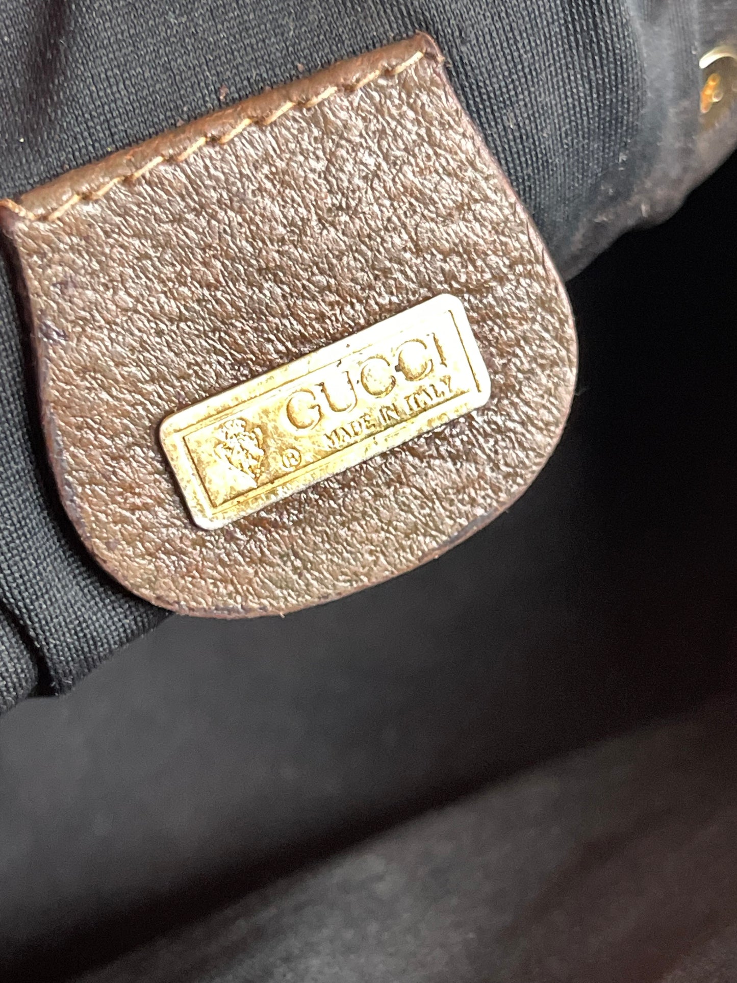 Authentic Gucci vintage GG canvas crossbody bag