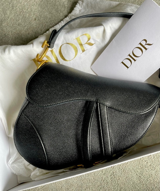 Authentic Christian Dior saddle bag medium