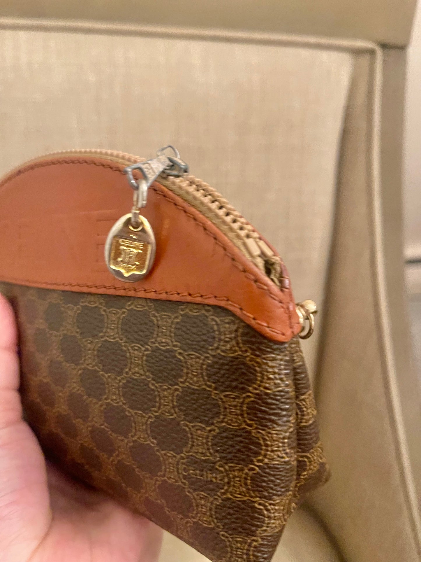 Authentic Celine vintage mini pouch