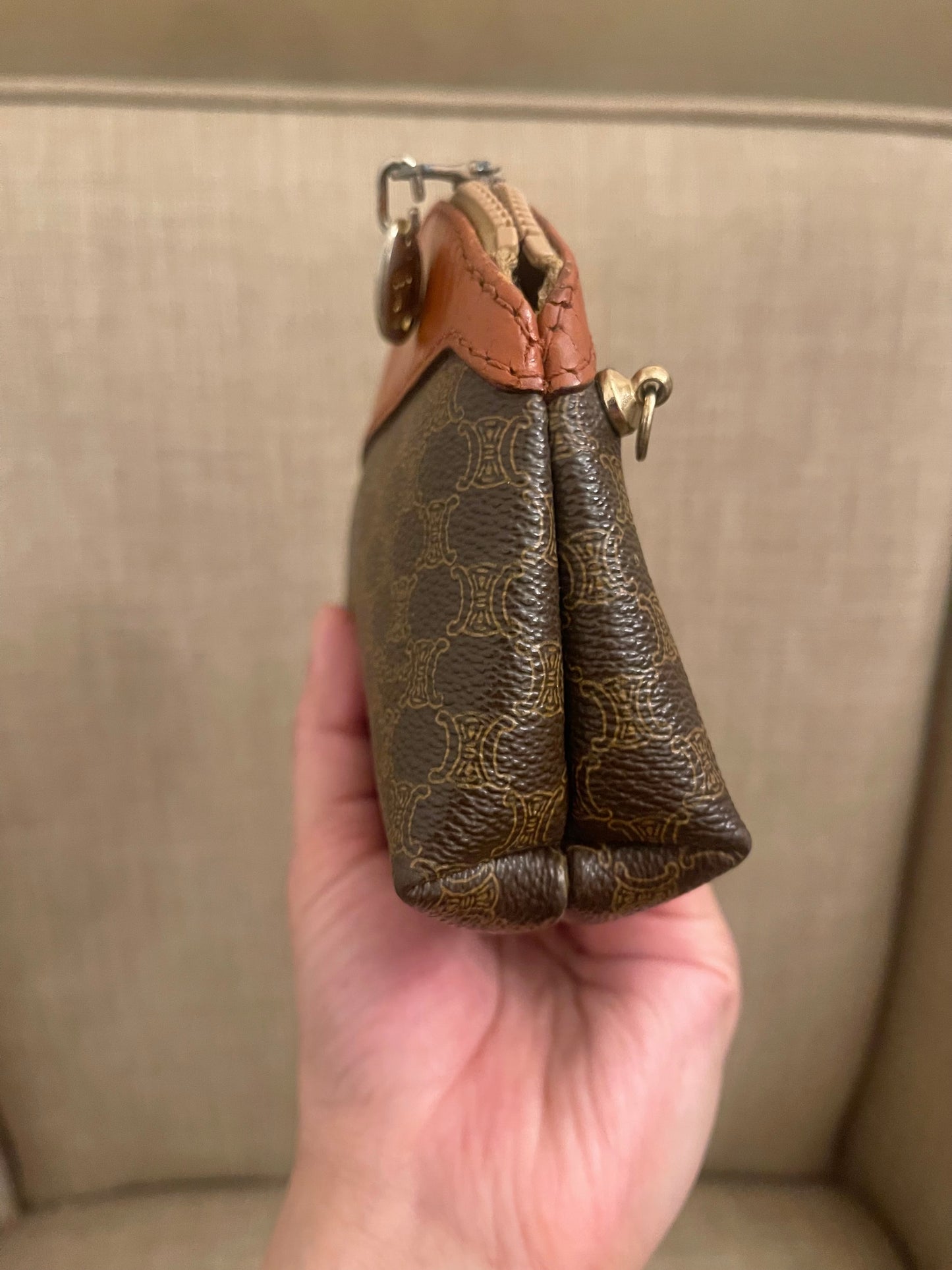 Authentic Celine vintage mini pouch