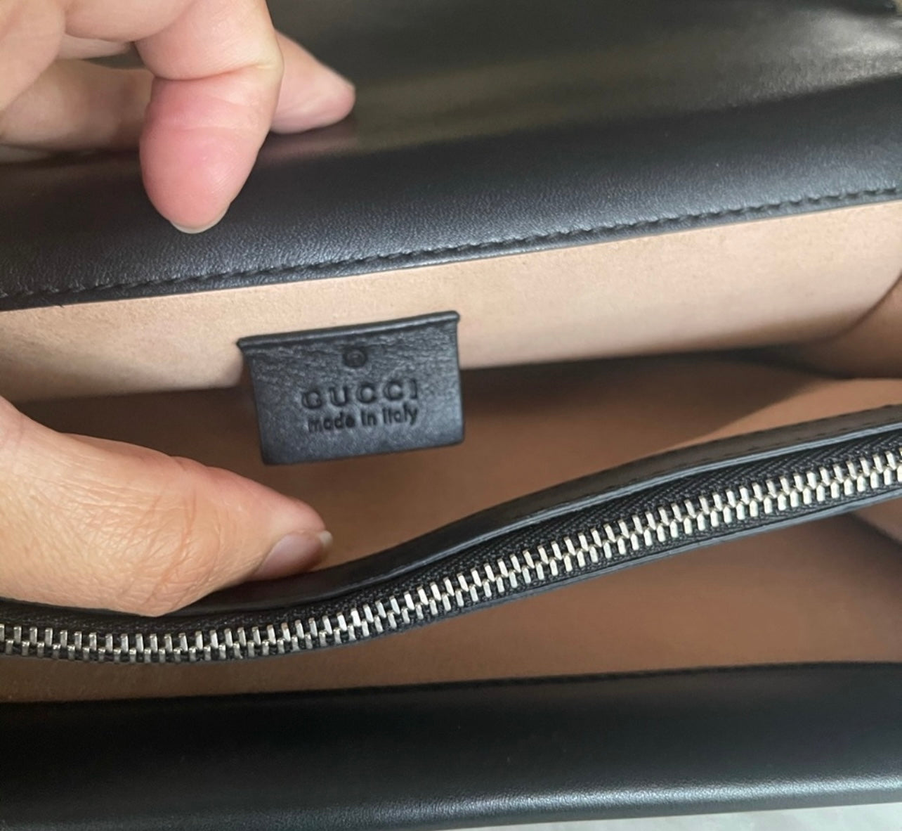 Authentic Gucci studded shoulder bag