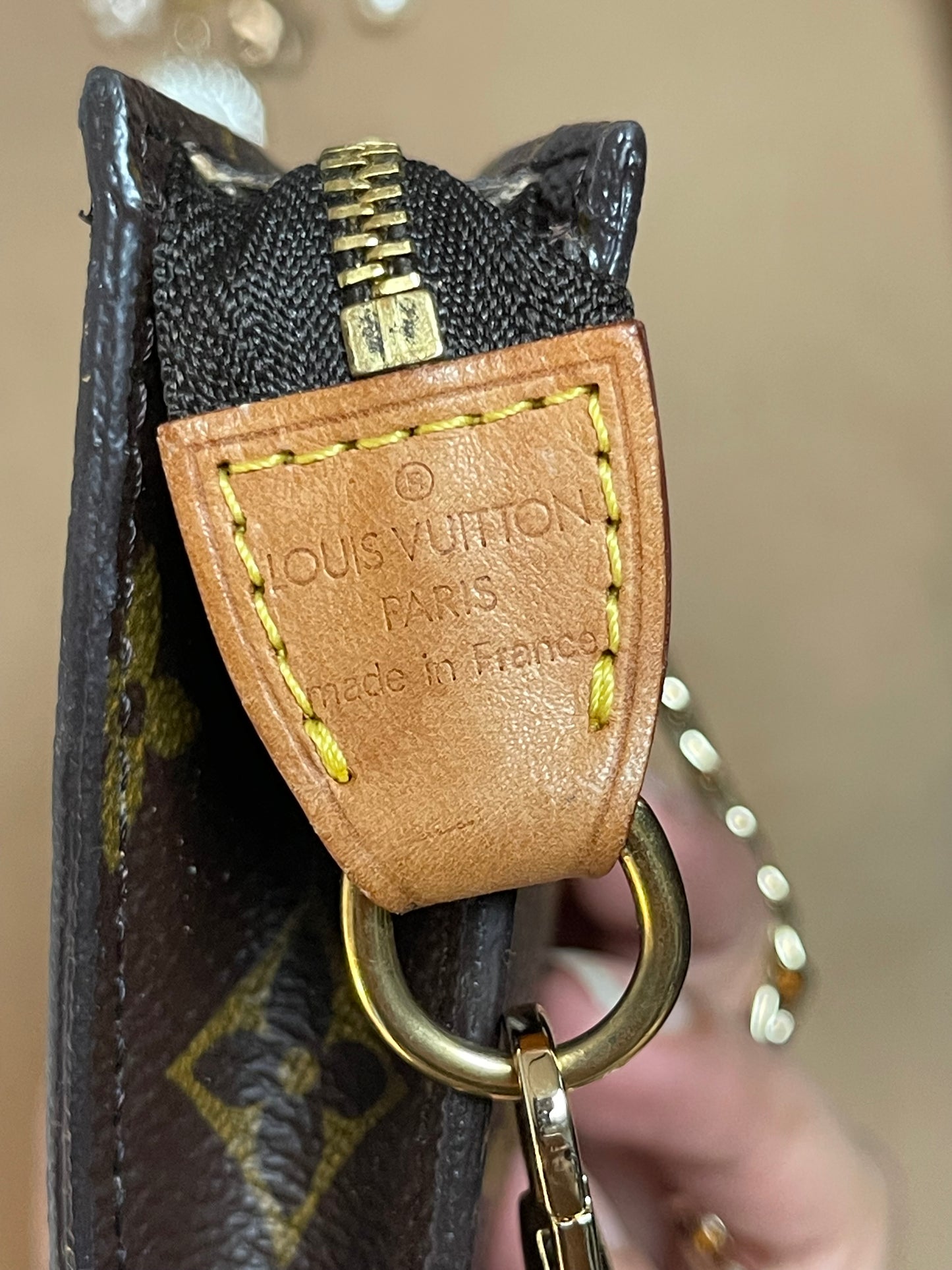 Authentic Louis Vuitton monogram wristlet pouch