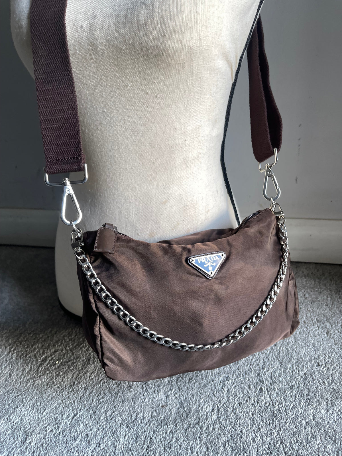 Authentic Prada accesory pouch crossbody